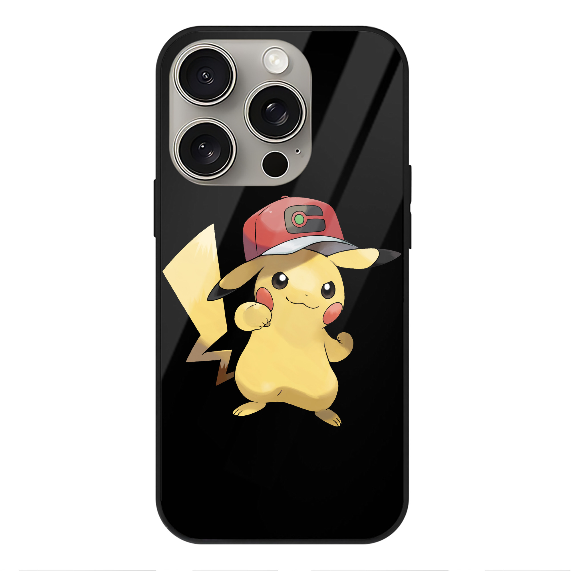 （画像用） ポケットモンスター Pokémon 【iPhone15Pro対応】スマホケース 耐衝撃＆黄変防止 背面ガラス
