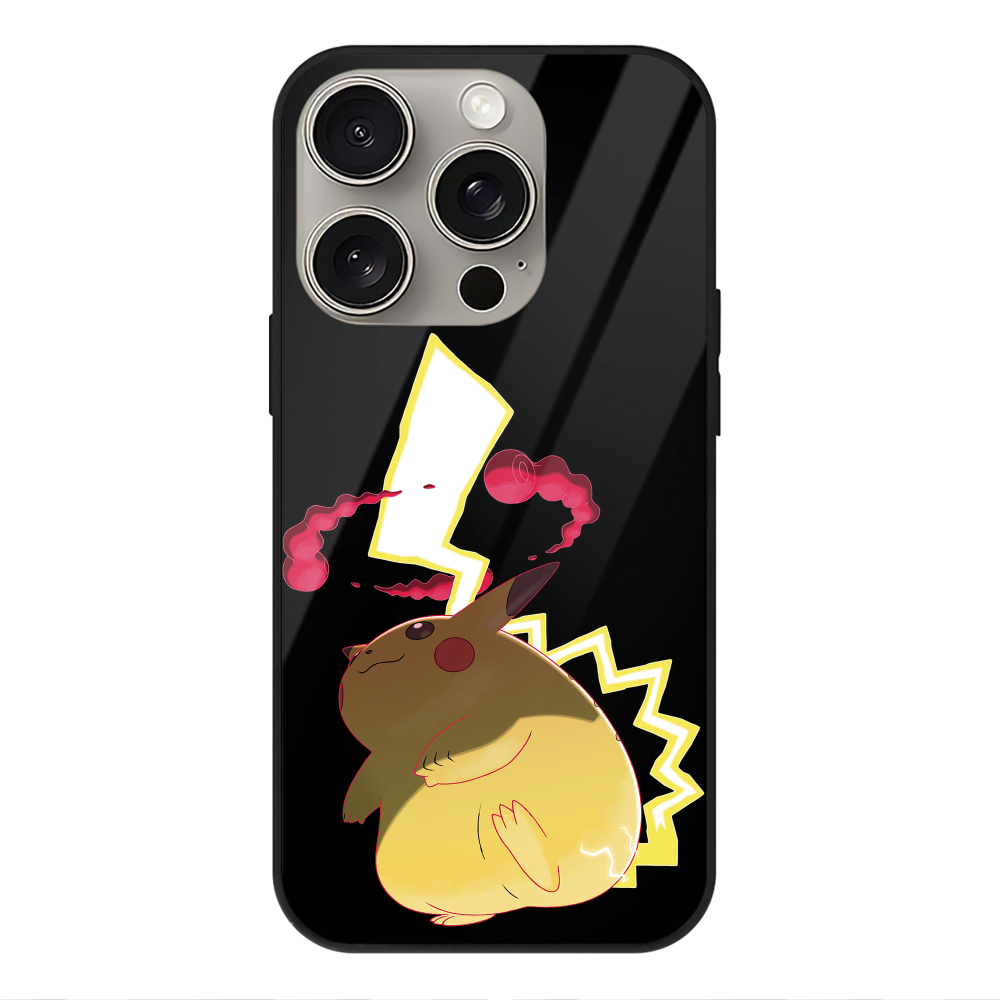 （画像用） ポケットモンスター Pokémon 【iPhone15Pro対応】スマホケース 耐衝撃＆黄変防止 背面ガラス