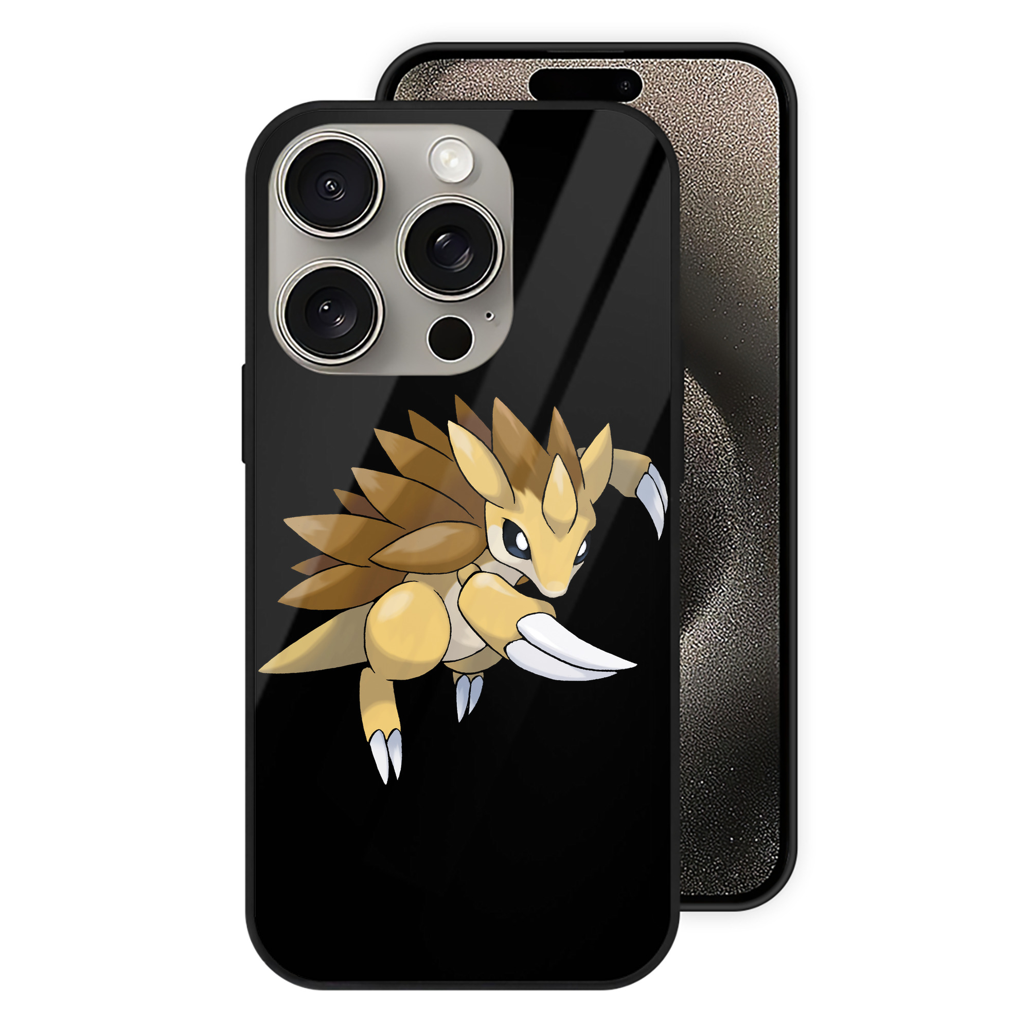 （画像用） ポケットモンスター Pokémon 【iPhone15Pro対応】スマホケース 耐衝撃＆黄変防止 背面ガラス