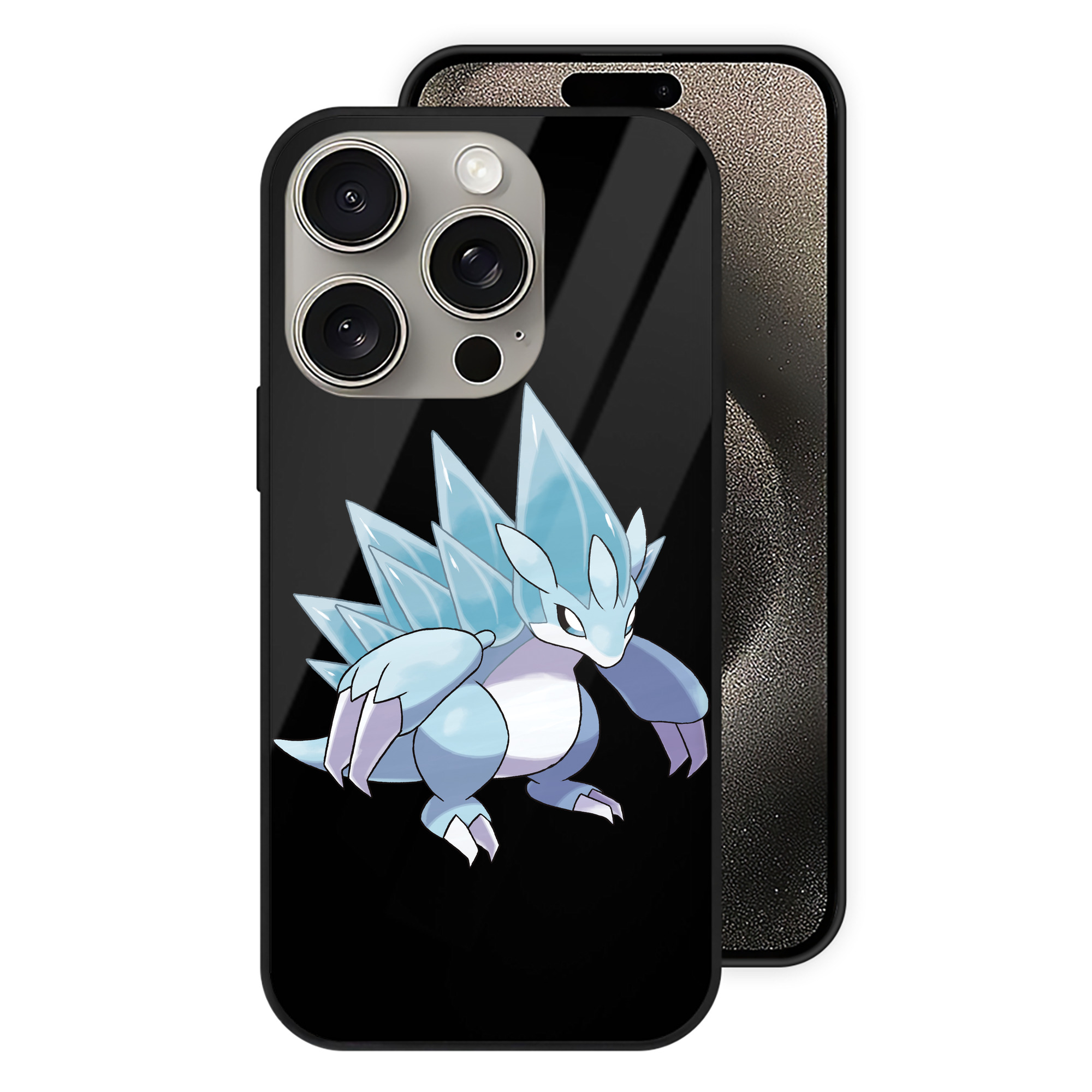 （画像用） ポケットモンスター Pokémon 【iPhone15Pro対応】スマホケース 耐衝撃＆黄変防止 背面ガラス