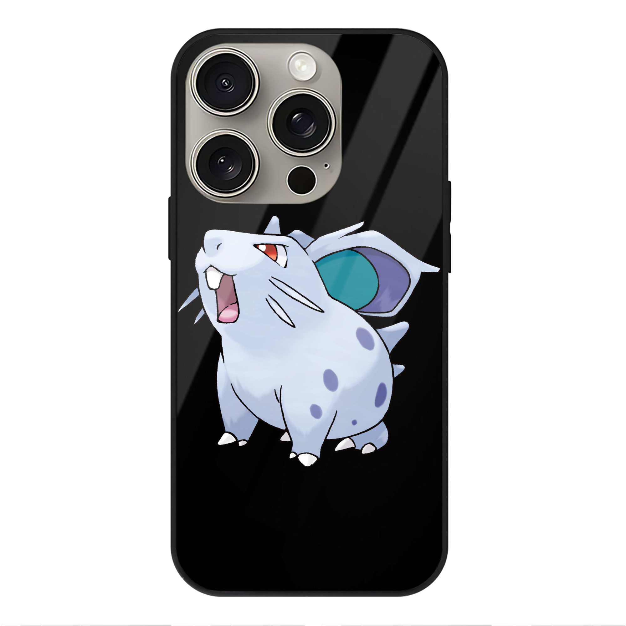 （画像用） ポケットモンスター Pokémon 【iPhone15Pro対応】スマホケース 耐衝撃＆黄変防止 背面ガラス