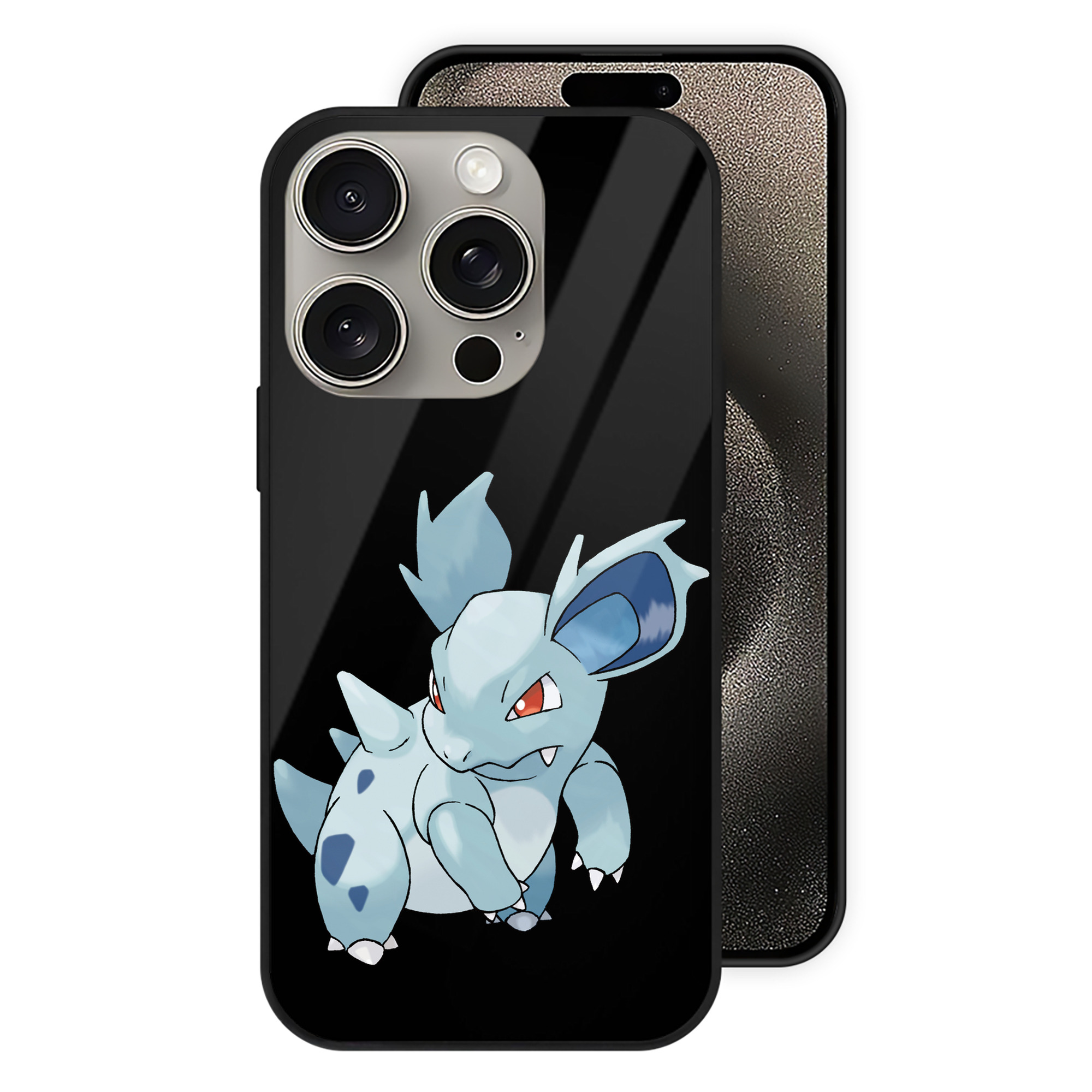 （画像用） ポケットモンスター Pokémon 【iPhone15Pro対応】スマホケース 耐衝撃＆黄変防止 背面ガラス