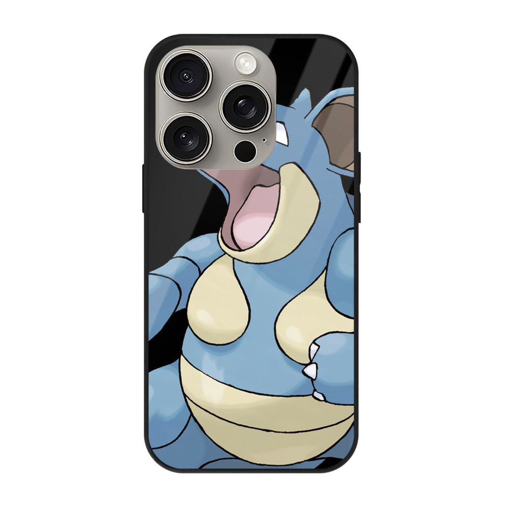 （画像用） ポケットモンスター Pokémon 【iPhone15Pro対応】スマホケース 耐衝撃＆黄変防止 背面ガラス