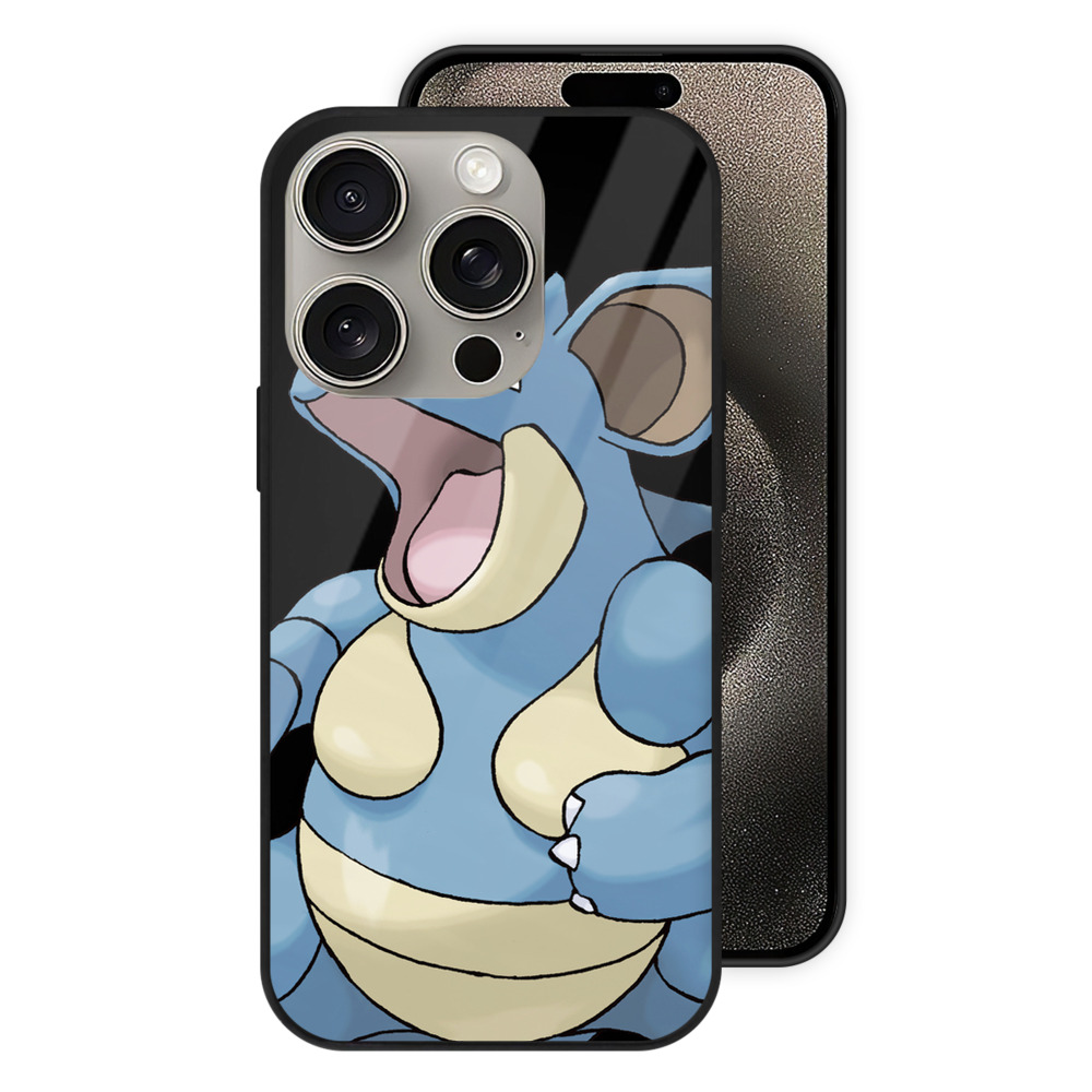 （画像用） ポケットモンスター Pokémon 【iPhone15Pro対応】スマホケース 耐衝撃＆黄変防止 背面ガラス