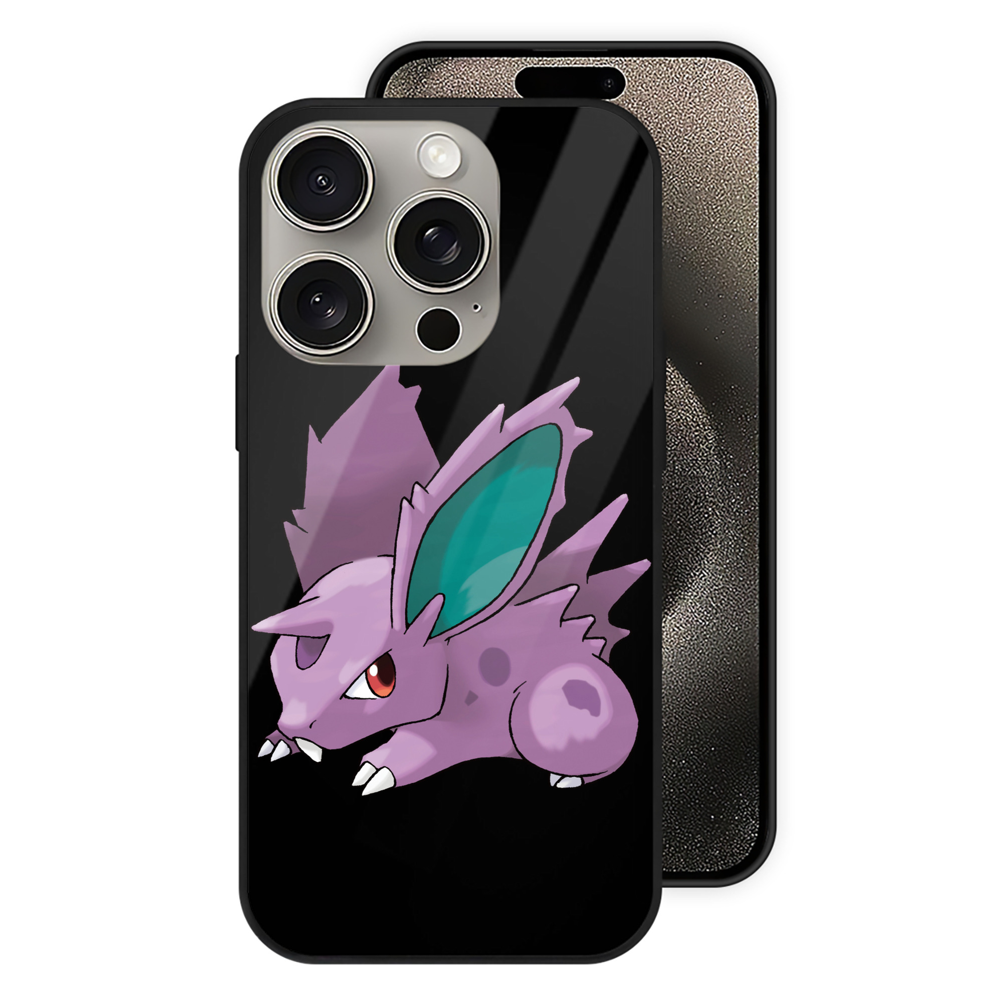 （画像用） ポケットモンスター Pokémon 【iPhone15Pro対応】スマホケース 耐衝撃＆黄変防止 背面ガラス
