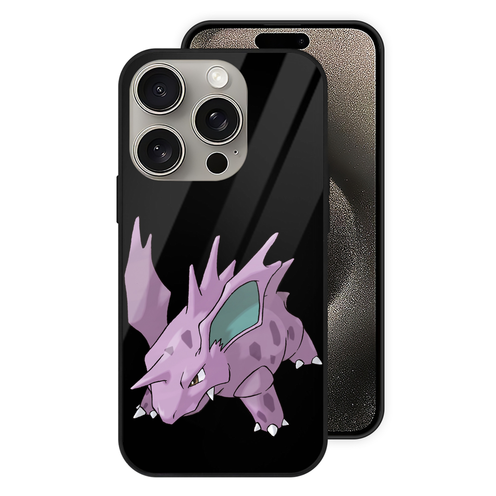 （画像用） ポケットモンスター Pokémon 【iPhone15Pro対応】スマホケース 耐衝撃＆黄変防止 背面ガラス