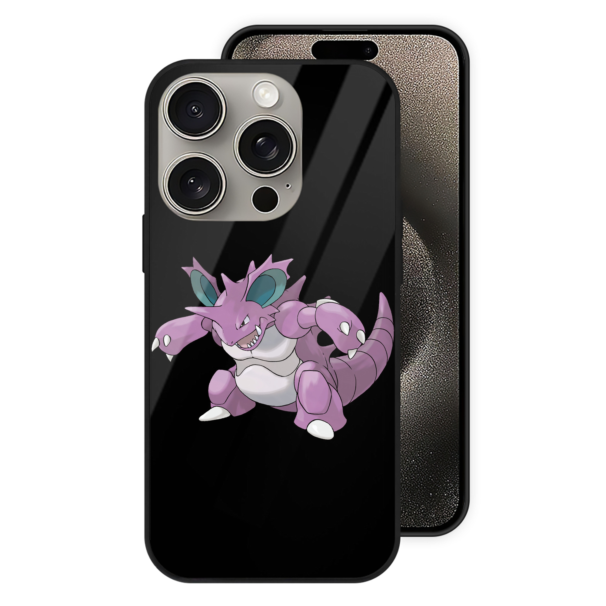 （画像用） ポケットモンスター Pokémon 【iPhone15Pro対応】スマホケース 耐衝撃＆黄変防止 背面ガラス