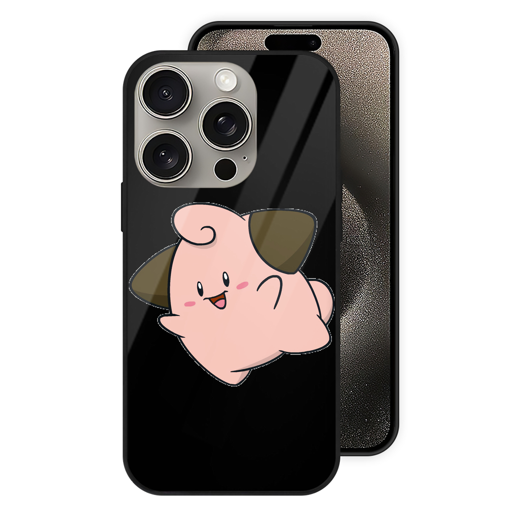 （画像用） ポケットモンスター Pokémon 【iPhone15Pro対応】スマホケース 耐衝撃＆黄変防止 背面ガラス