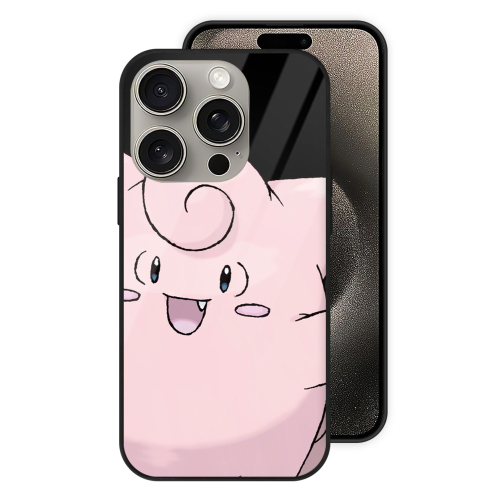 （画像用） ポケットモンスター Pokémon 【iPhone15Pro対応】スマホケース 耐衝撃＆黄変防止 背面ガラス