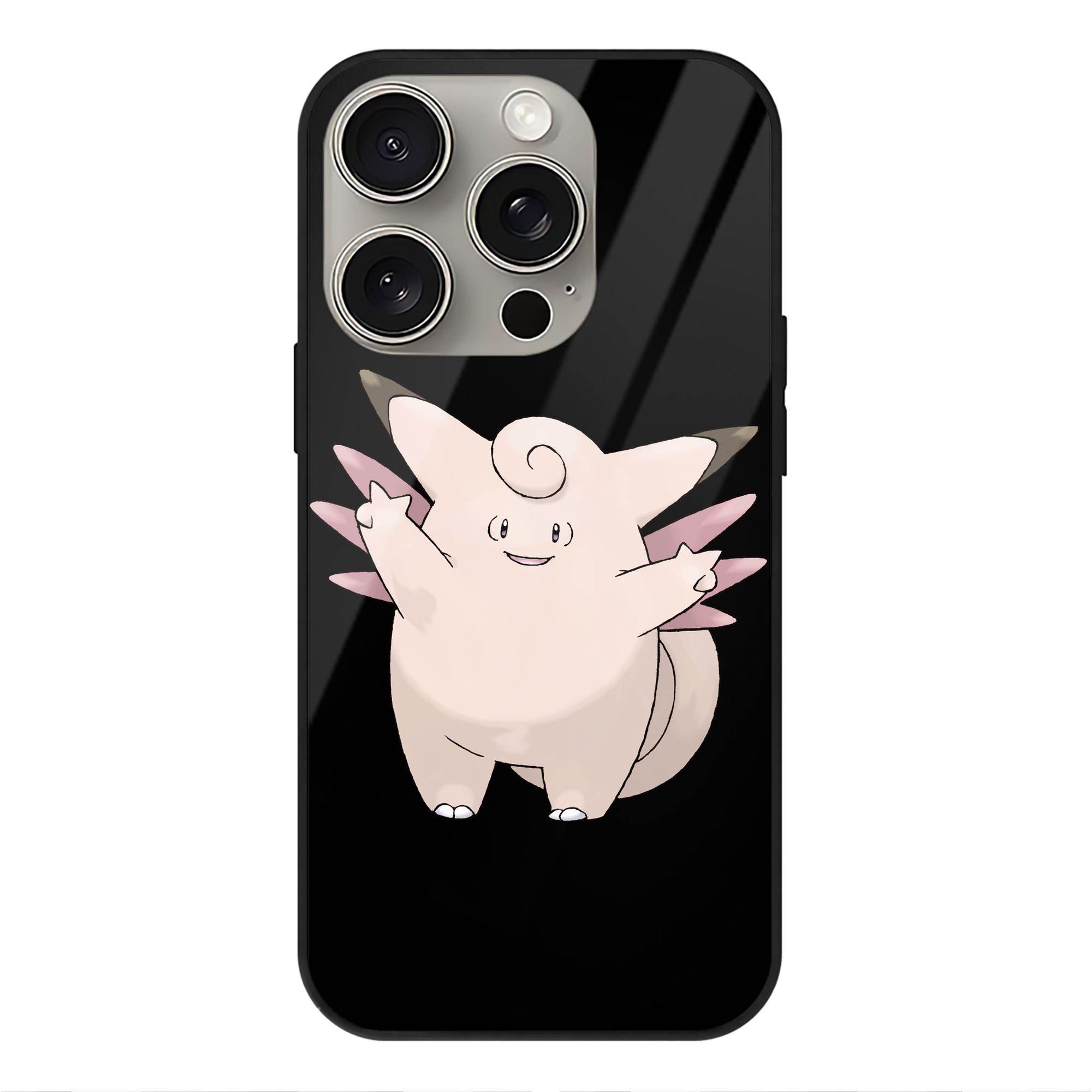（画像用） ポケットモンスター Pokémon 【iPhone15Pro対応】スマホケース 耐衝撃＆黄変防止 背面ガラス