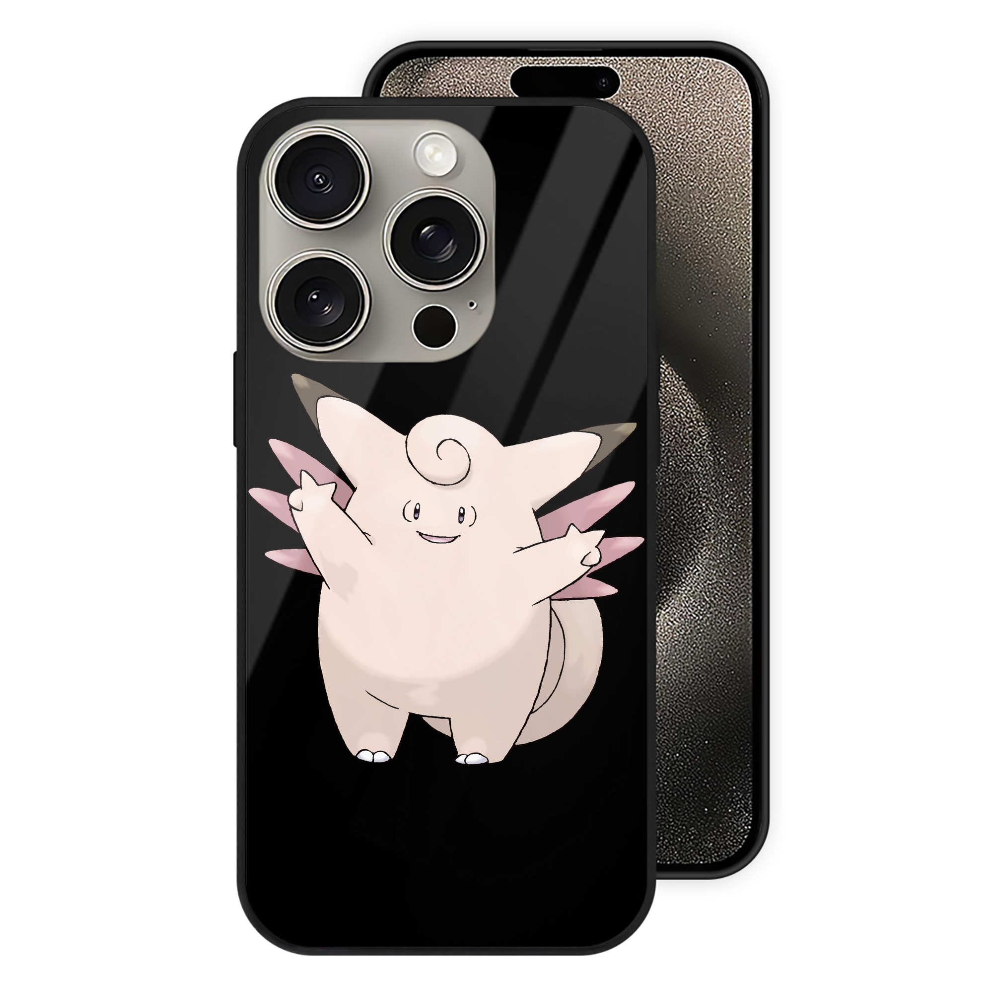 （画像用） ポケットモンスター Pokémon 【iPhone15Pro対応】スマホケース 耐衝撃＆黄変防止 背面ガラス