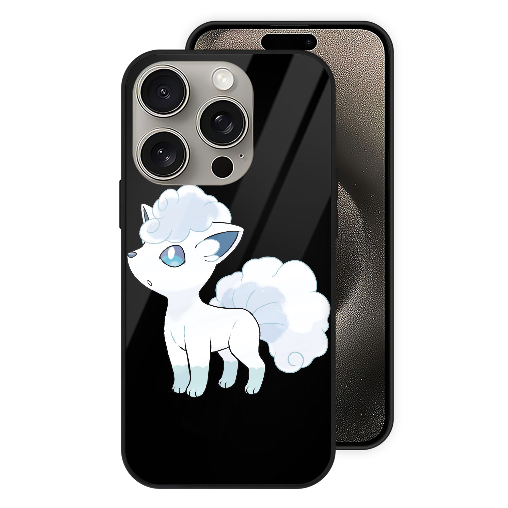 （画像用） ポケットモンスター Pokémon 【iPhone15Pro対応】スマホケース 耐衝撃＆黄変防止 背面ガラス