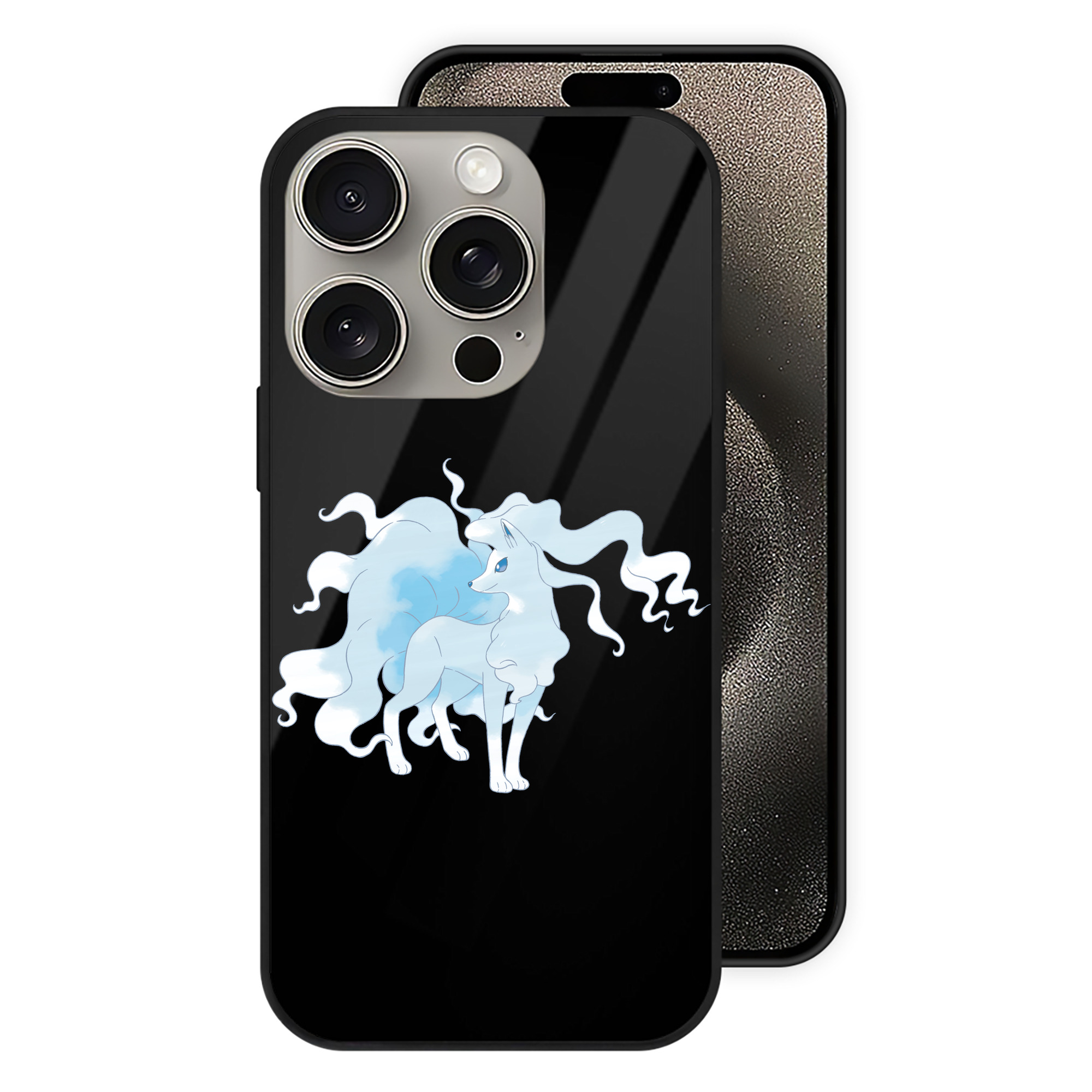 （画像用） ポケットモンスター Pokémon 【iPhone15Pro対応】スマホケース 耐衝撃＆黄変防止 背面ガラス