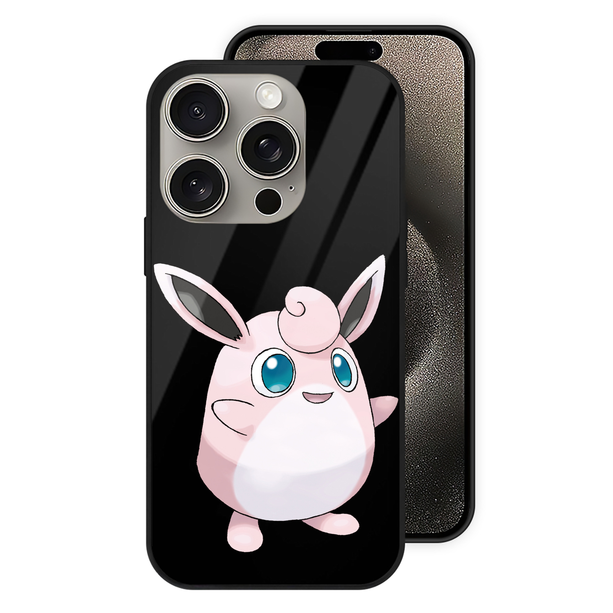（画像用） ポケットモンスター Pokémon 【iPhone15Pro対応】スマホケース 耐衝撃＆黄変防止 背面ガラス