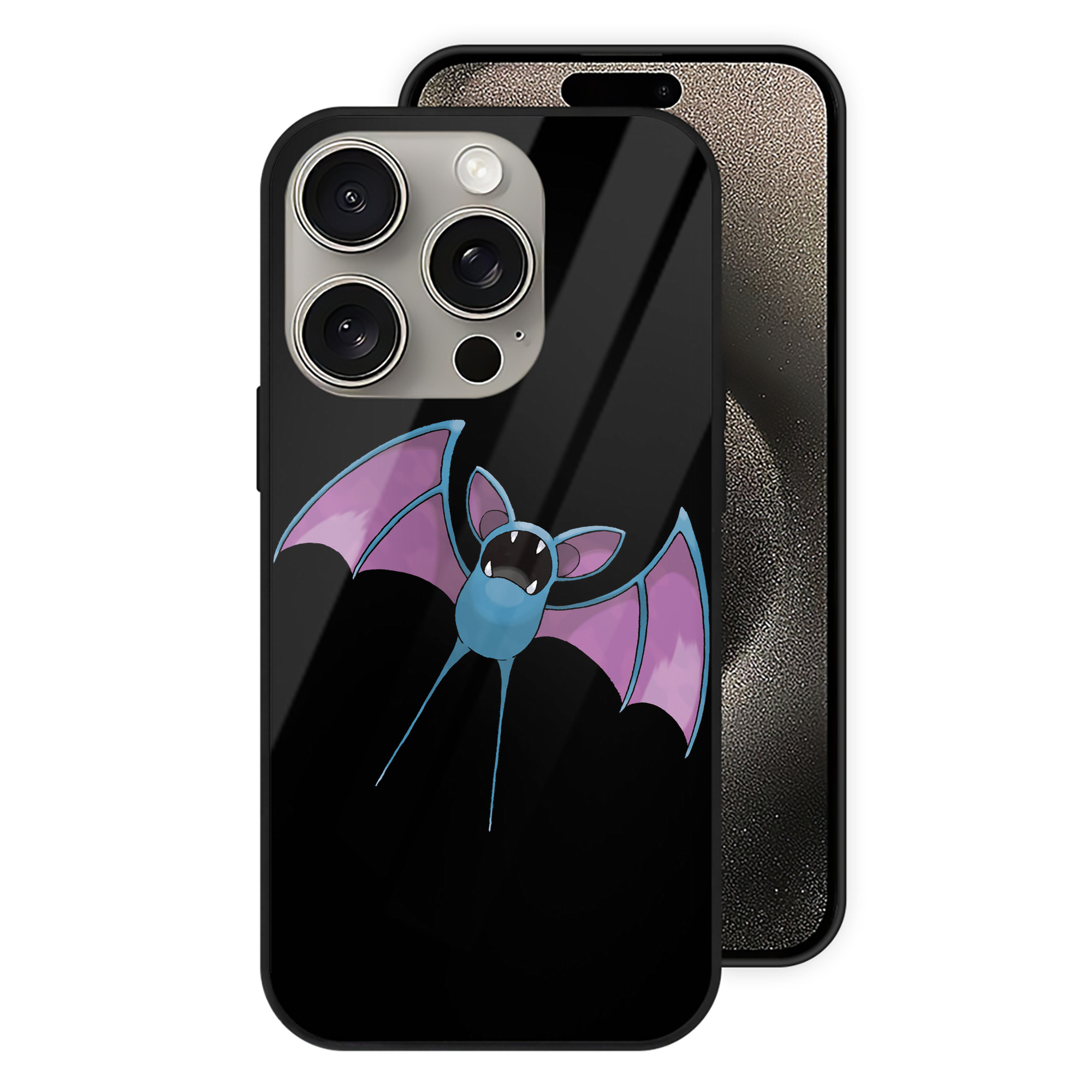 （画像用） ポケットモンスター Pokémon 【iPhone15Pro対応】スマホケース 耐衝撃＆黄変防止 背面ガラス