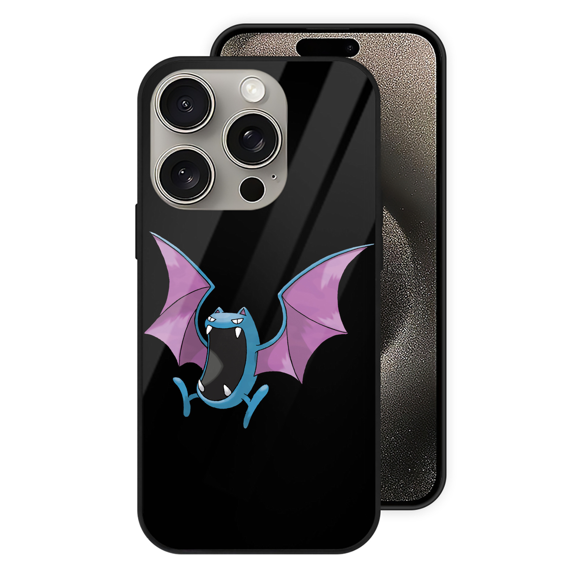 （画像用） ポケットモンスター Pokémon 【iPhone15Pro対応】スマホケース 耐衝撃＆黄変防止 背面ガラス