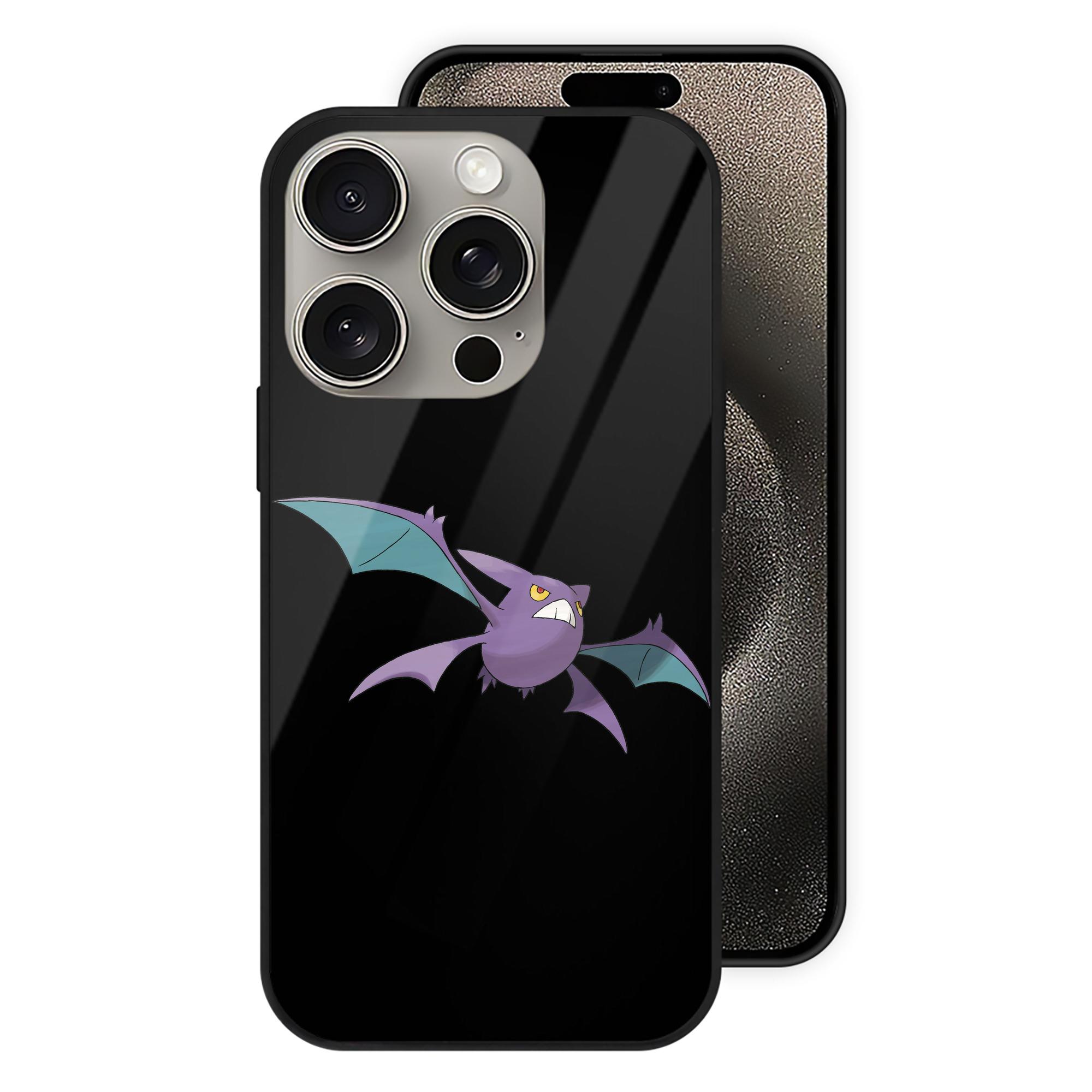 （画像用） ポケットモンスター Pokémon 【iPhone15Pro対応】スマホケース 耐衝撃＆黄変防止 背面ガラス