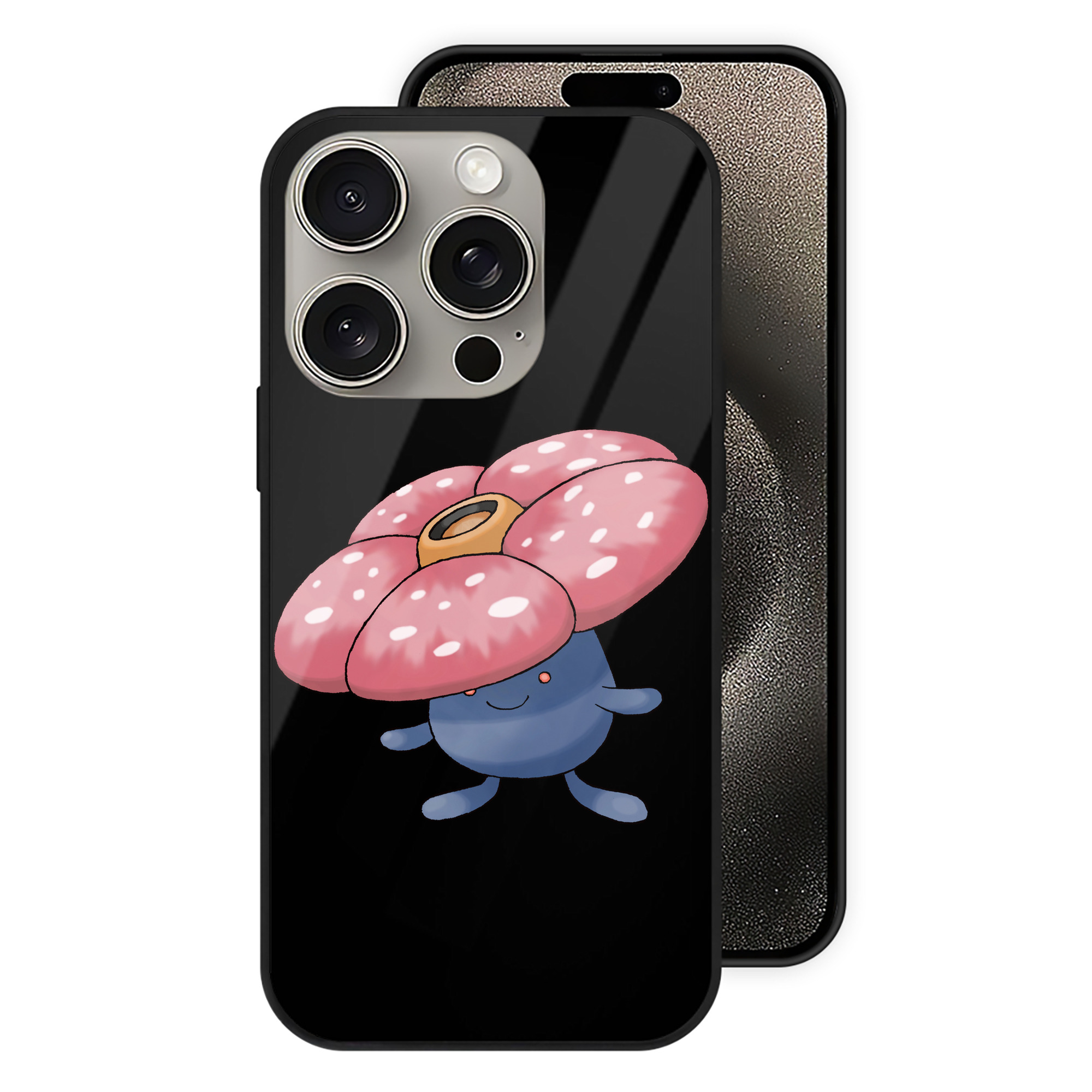 （画像用） ポケットモンスター Pokémon 【iPhone15Pro対応】スマホケース 耐衝撃＆黄変防止 背面ガラス