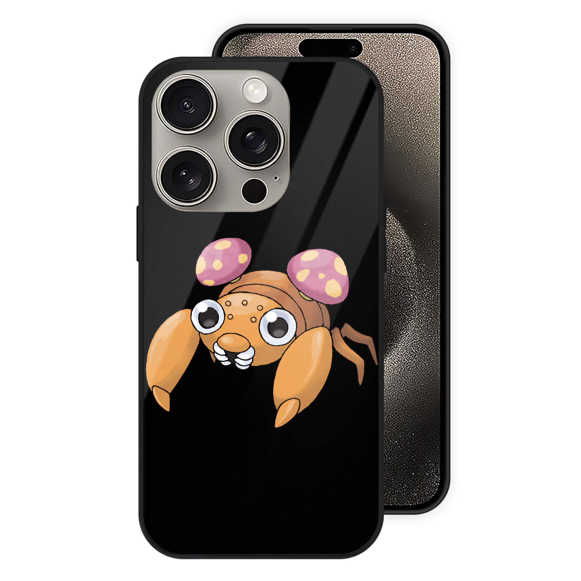 （画像用） ポケットモンスター Pokémon 【iPhone15Pro対応】スマホケース 耐衝撃＆黄変防止 背面ガラス