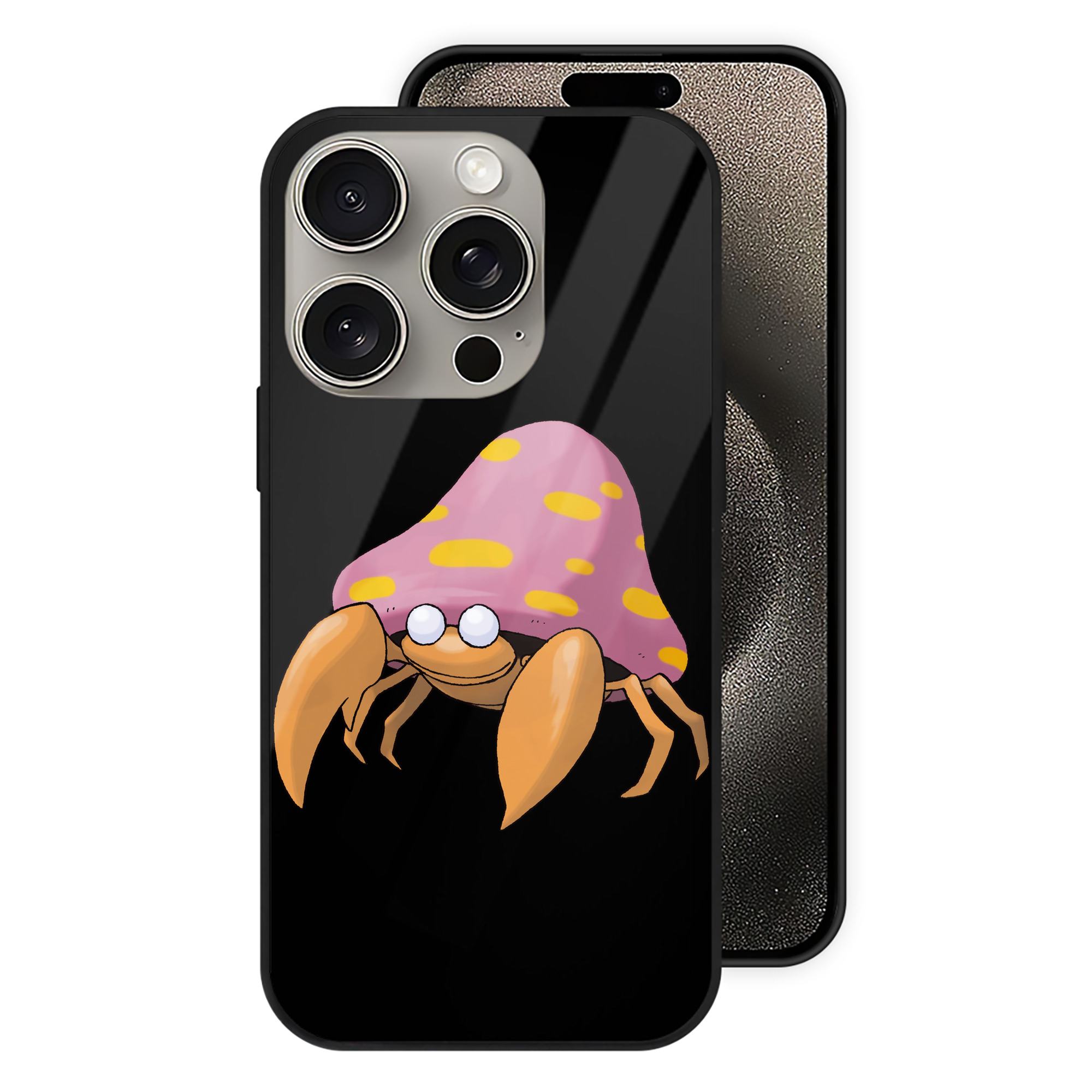 （画像用） ポケットモンスター Pokémon 【iPhone15Pro対応】スマホケース 耐衝撃＆黄変防止 背面ガラス