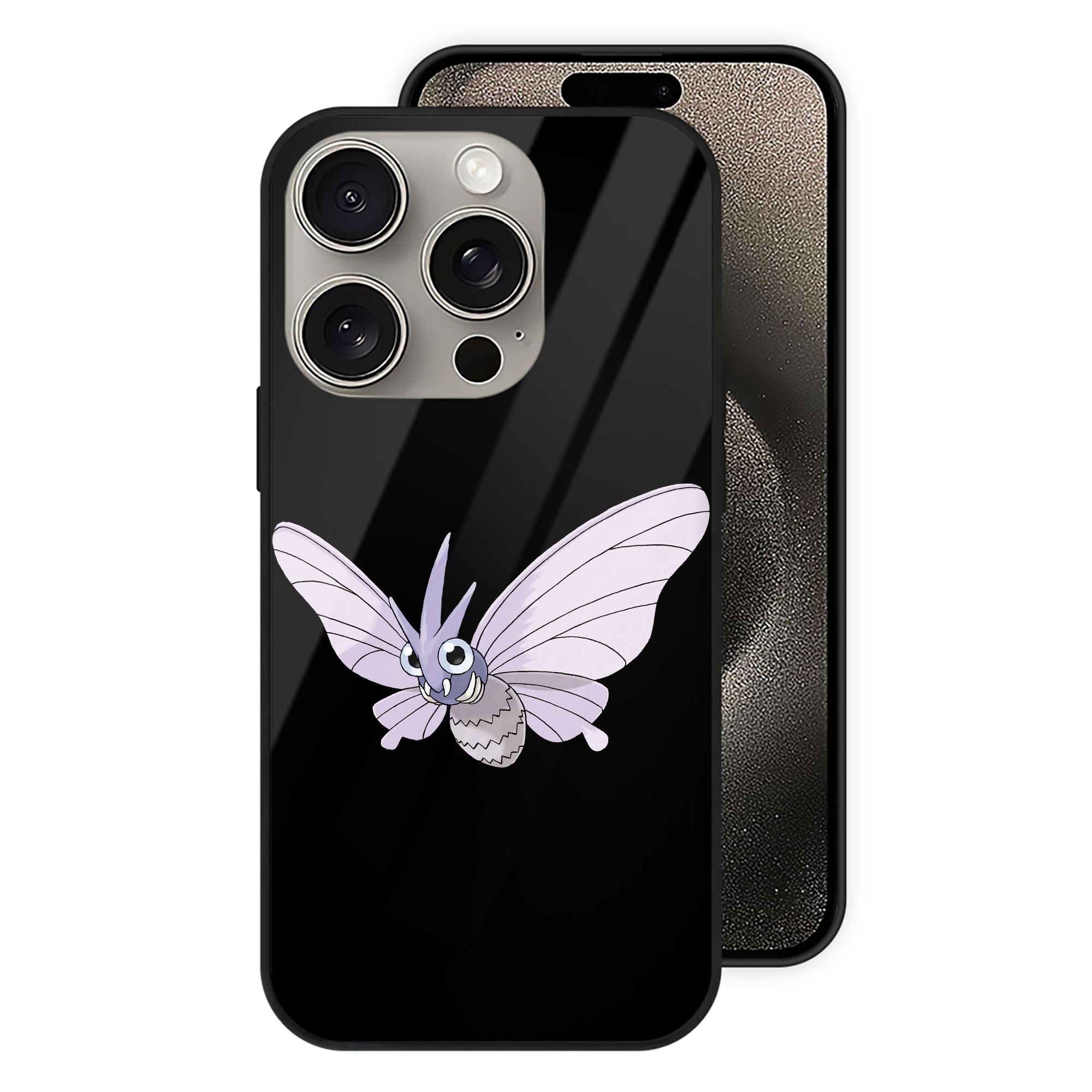 （画像用） ポケットモンスター Pokémon 【iPhone15Pro対応】スマホケース 耐衝撃＆黄変防止 背面ガラス