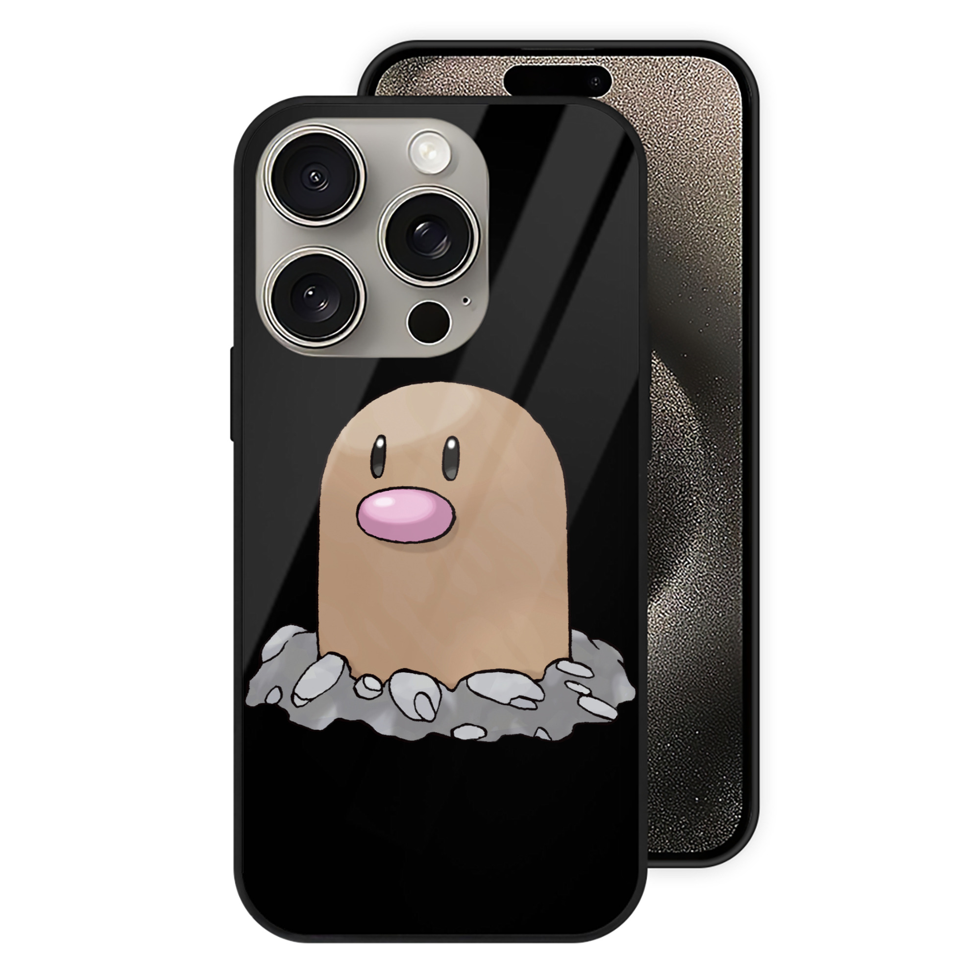 （画像用） ポケットモンスター Pokémon 【iPhone15Pro対応】スマホケース 耐衝撃＆黄変防止 背面ガラス