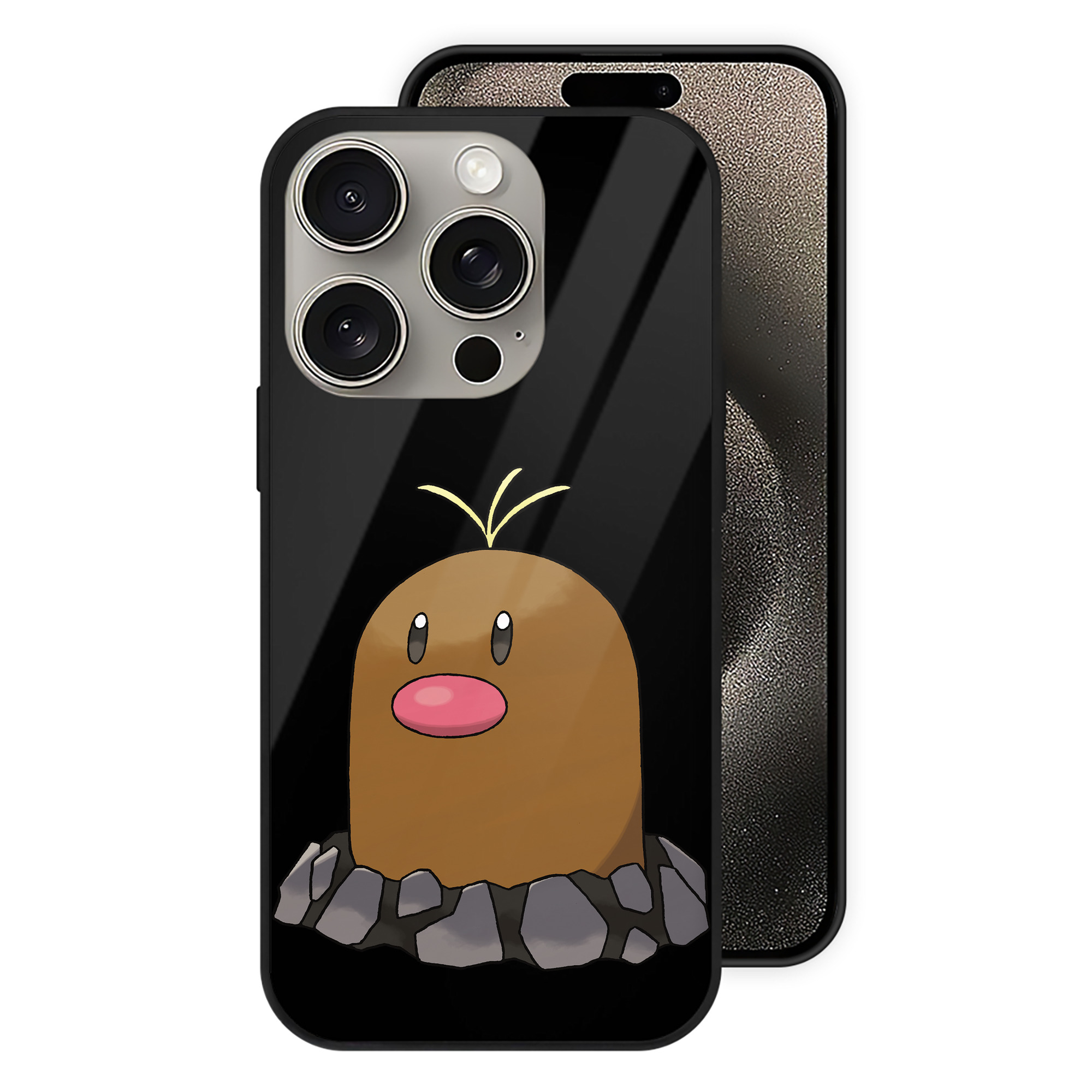 （画像用） ポケットモンスター Pokémon 【iPhone15Pro対応】スマホケース 耐衝撃＆黄変防止 背面ガラス