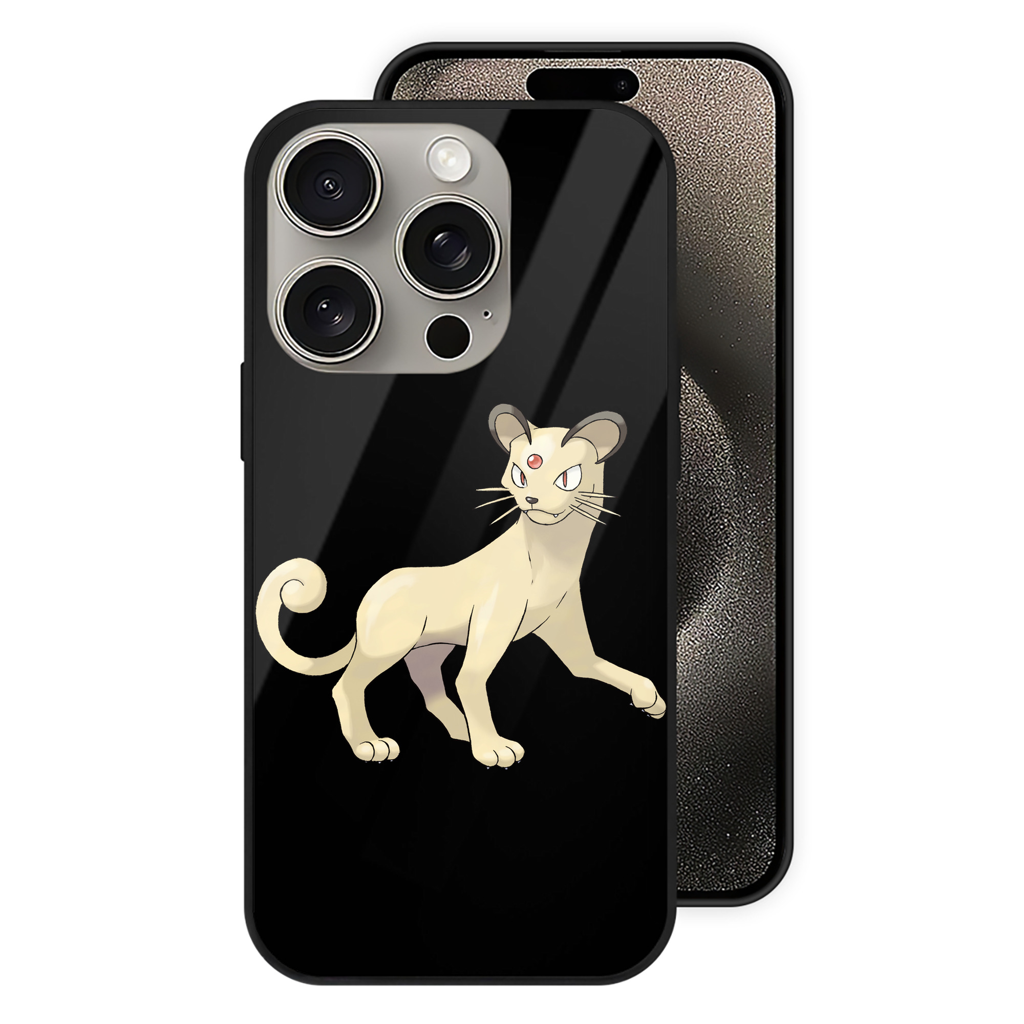（画像用） ポケットモンスター Pokémon 【iPhone15Pro対応】スマホケース 耐衝撃＆黄変防止 背面ガラス