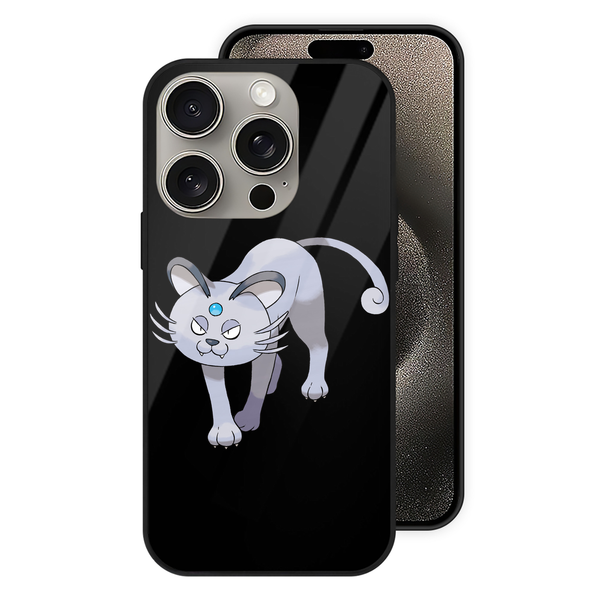 （画像用） ポケットモンスター Pokémon 【iPhone15Pro対応】スマホケース 耐衝撃＆黄変防止 背面ガラス
