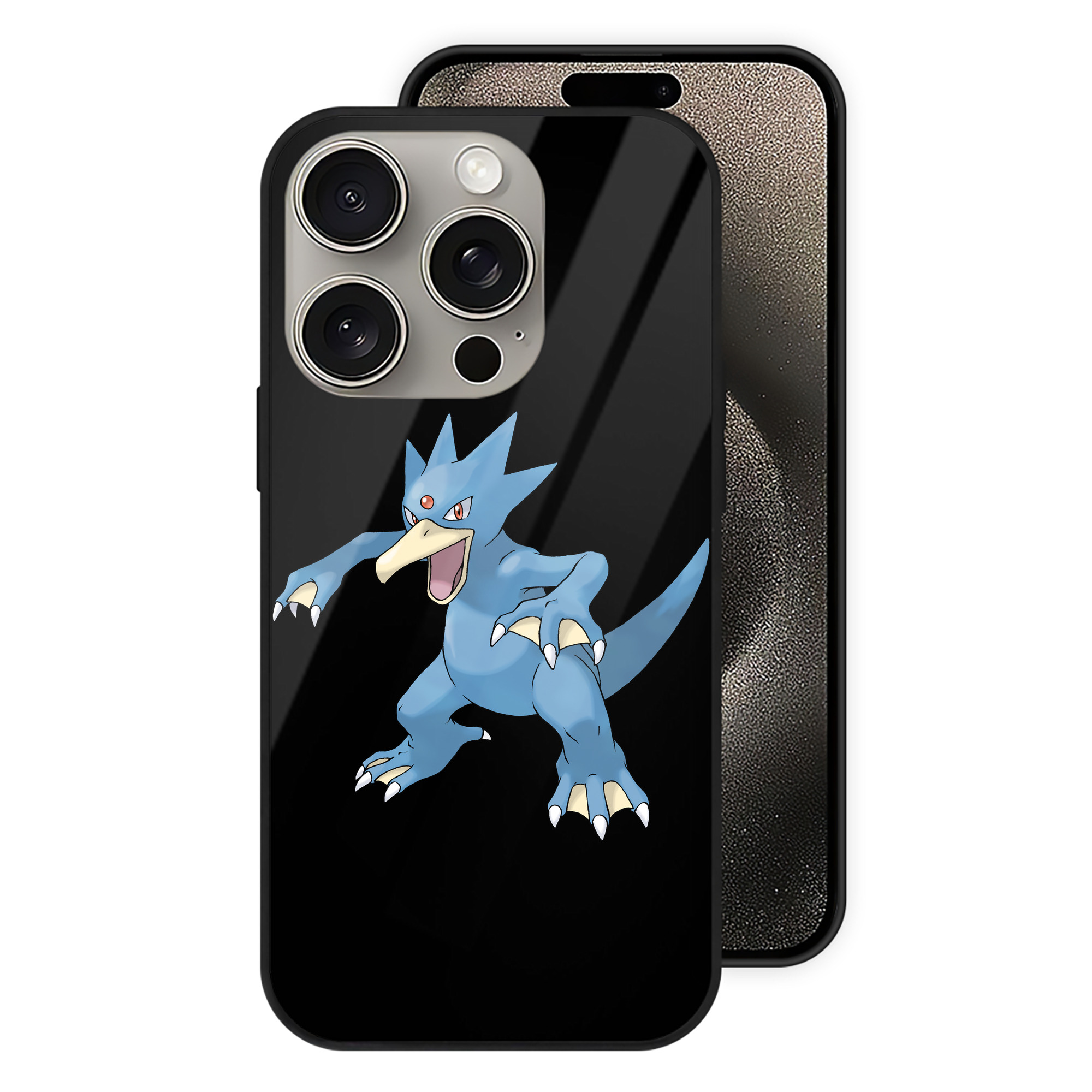 （画像用） ポケットモンスター Pokémon 【iPhone15Pro対応】スマホケース 耐衝撃＆黄変防止 背面ガラス