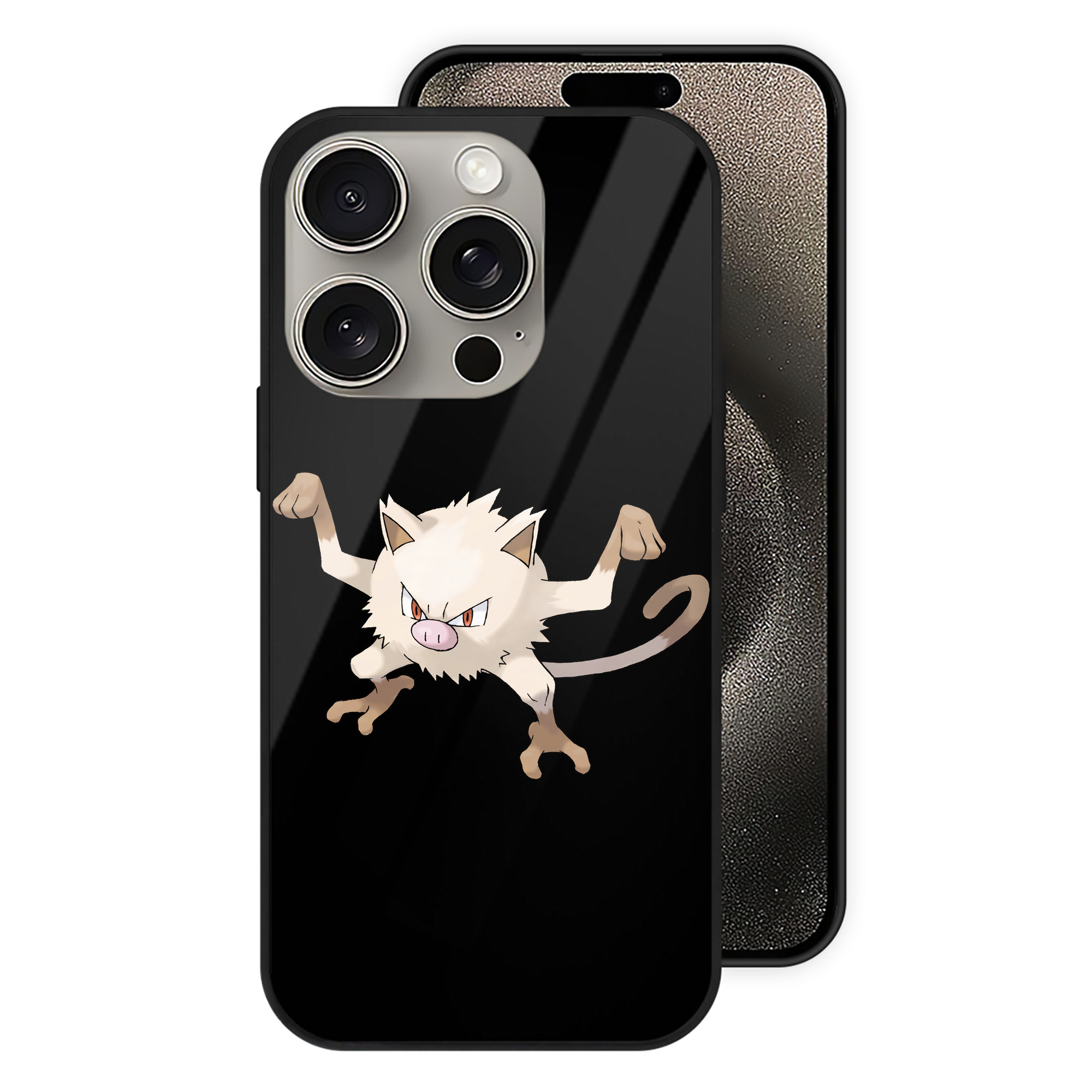 （画像用） ポケットモンスター Pokémon 【iPhone15Pro対応】スマホケース 耐衝撃＆黄変防止 背面ガラス