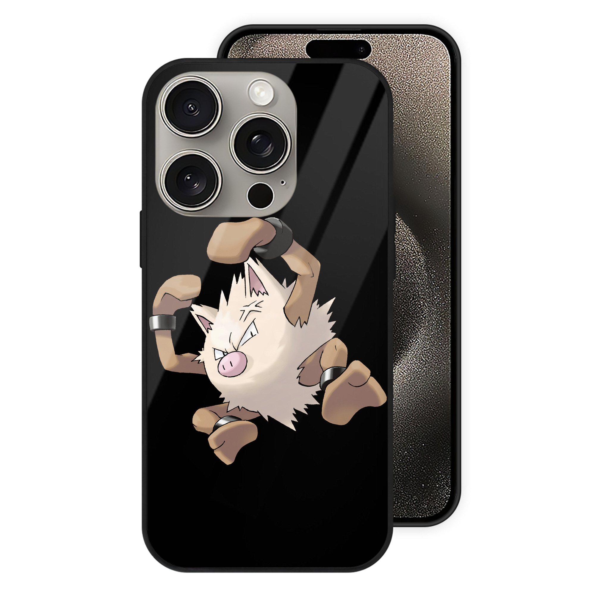 （画像用） ポケットモンスター Pokémon 【iPhone15Pro対応】スマホケース 耐衝撃＆黄変防止 背面ガラス