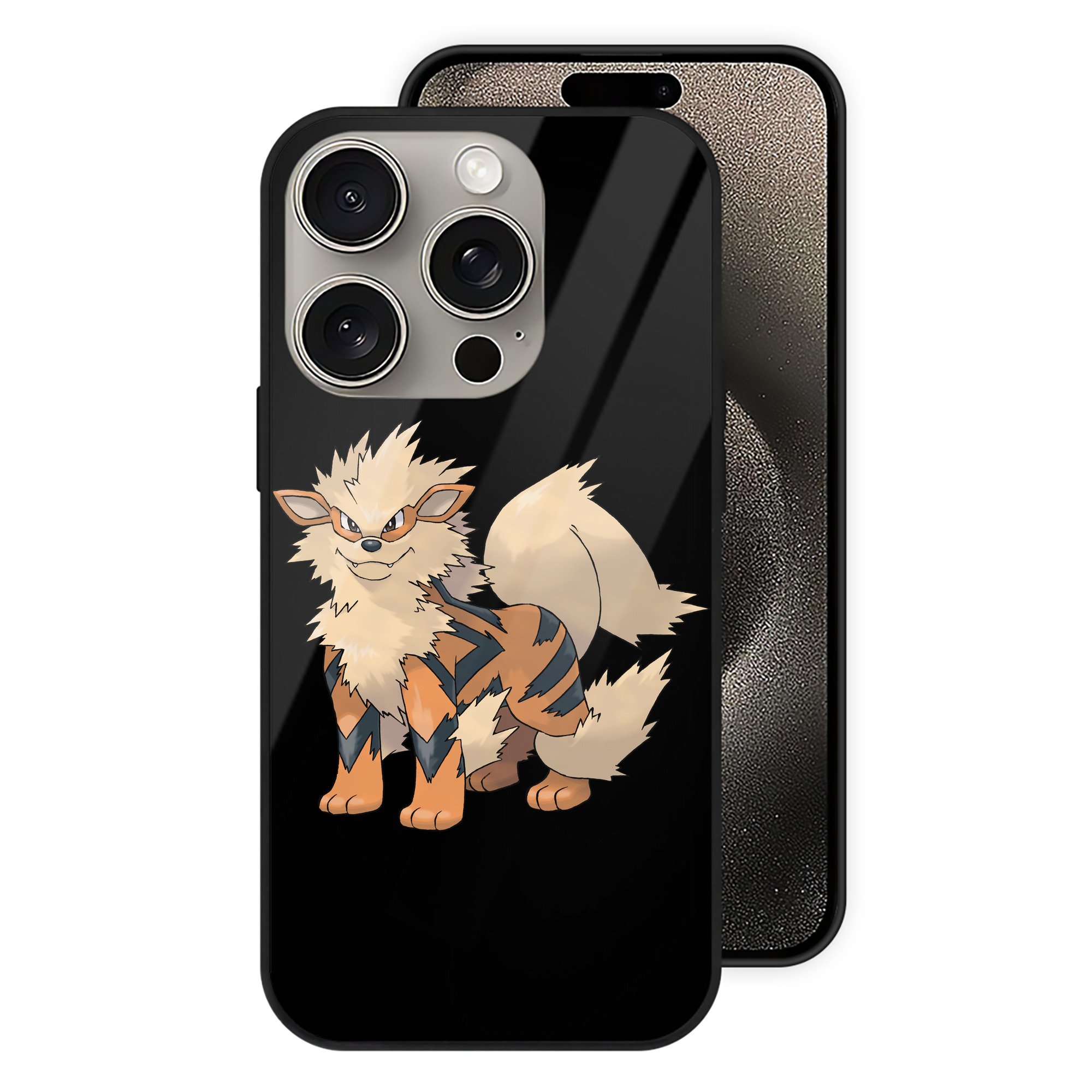 （画像用） ポケットモンスター Pokémon 【iPhone15Pro対応】スマホケース 耐衝撃＆黄変防止 背面ガラス