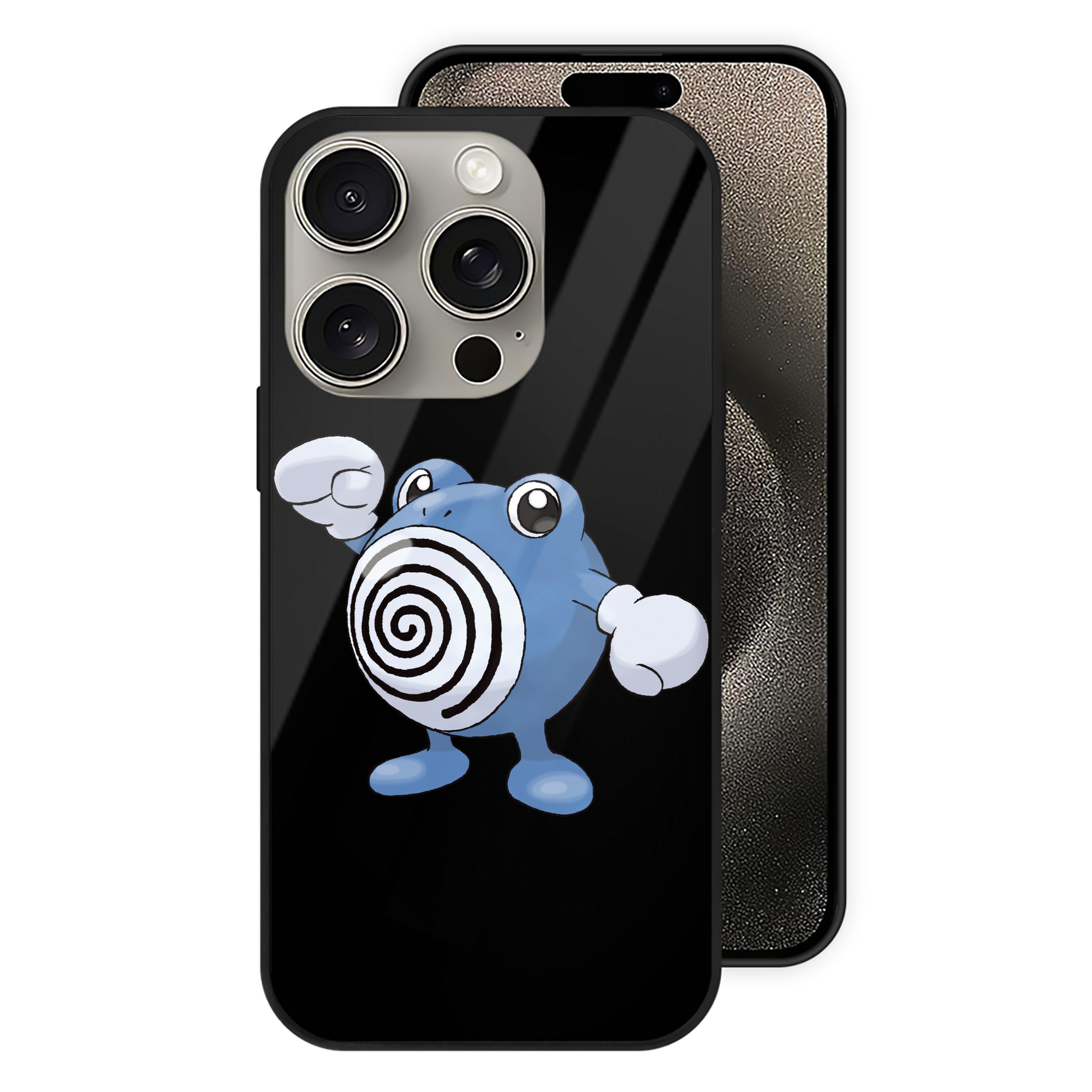 （画像用） ポケットモンスター Pokémon 【iPhone15Pro対応】スマホケース 耐衝撃＆黄変防止 背面ガラス