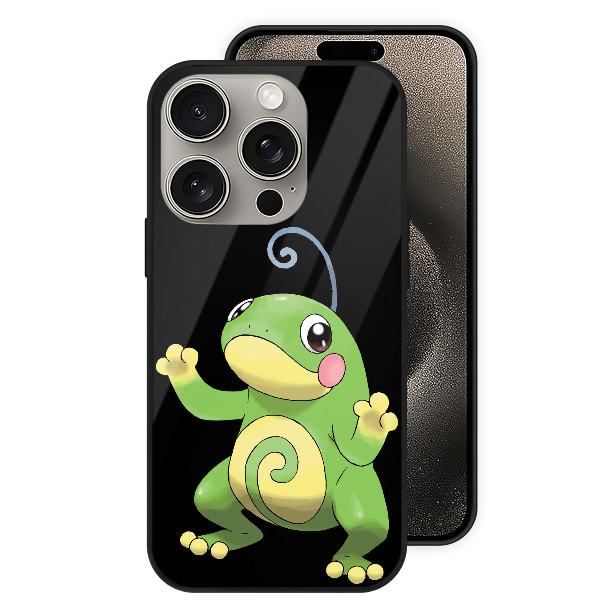 （画像用） ポケットモンスター Pokémon 【iPhone15Pro対応】スマホケース 耐衝撃＆黄変防止 背面ガラス