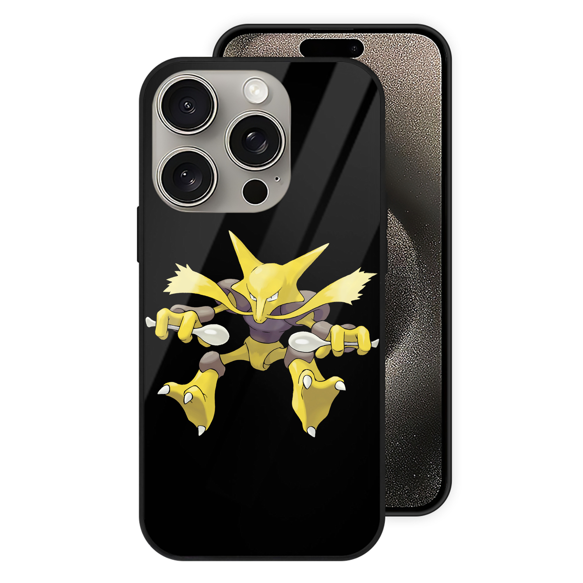 （画像用） ポケットモンスター Pokémon 【iPhone15Pro対応】スマホケース 耐衝撃＆黄変防止 背面ガラス