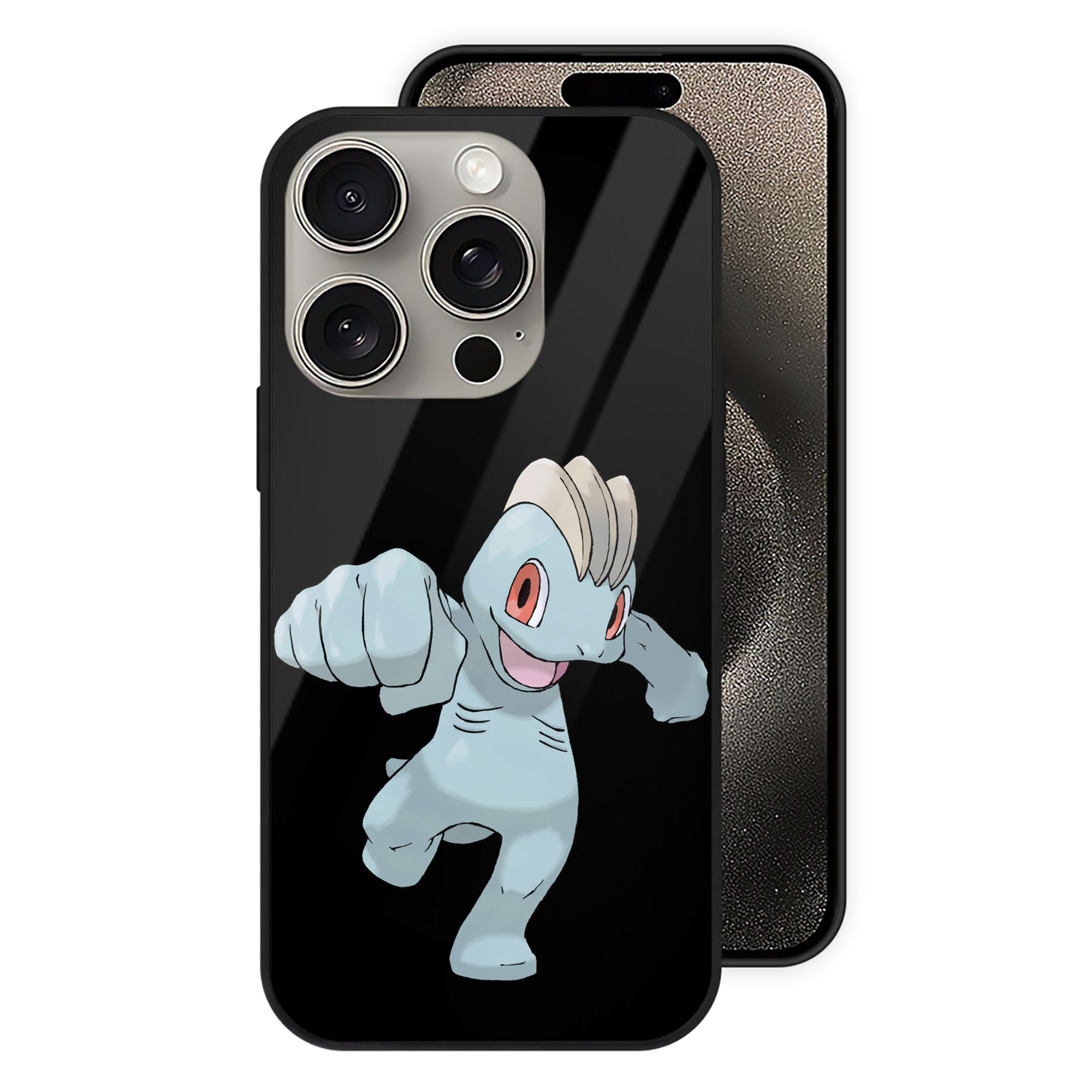 （画像用） ポケットモンスター Pokémon 【iPhone15Pro対応】スマホケース 耐衝撃＆黄変防止 背面ガラス