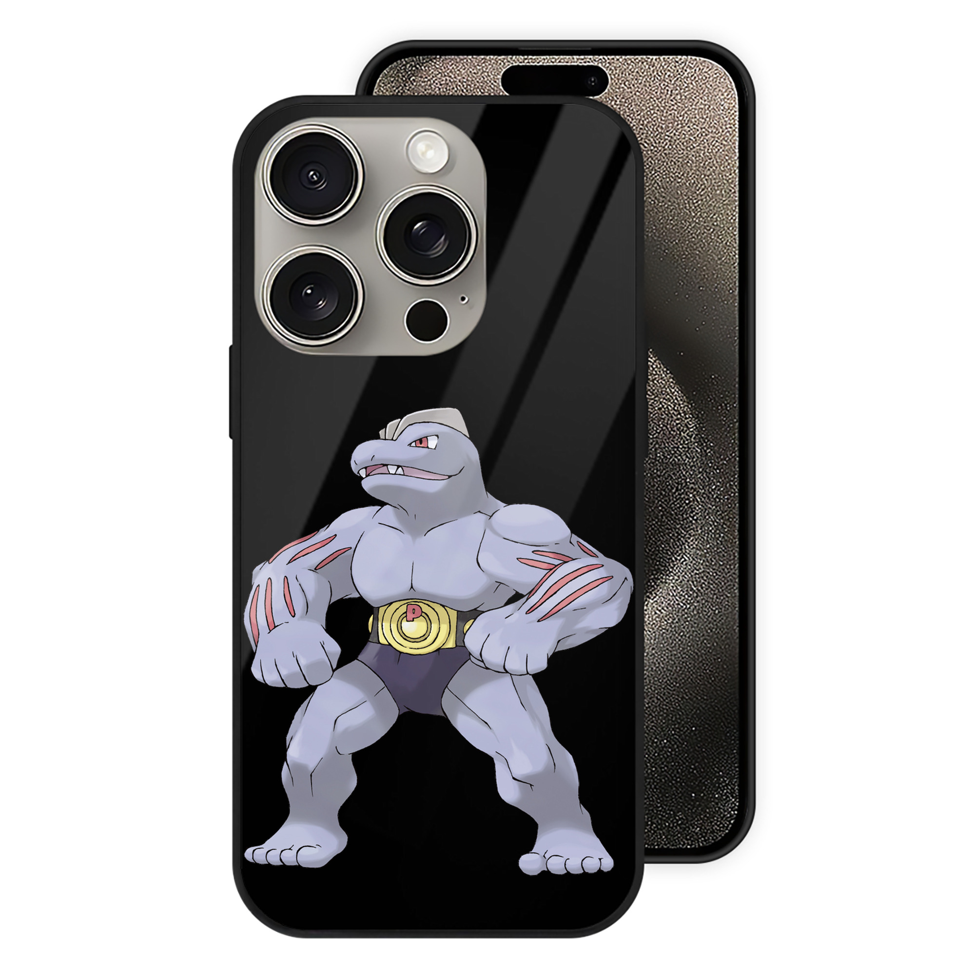 （画像用） ポケットモンスター Pokémon 【iPhone15Pro対応】スマホケース 耐衝撃＆黄変防止 背面ガラス