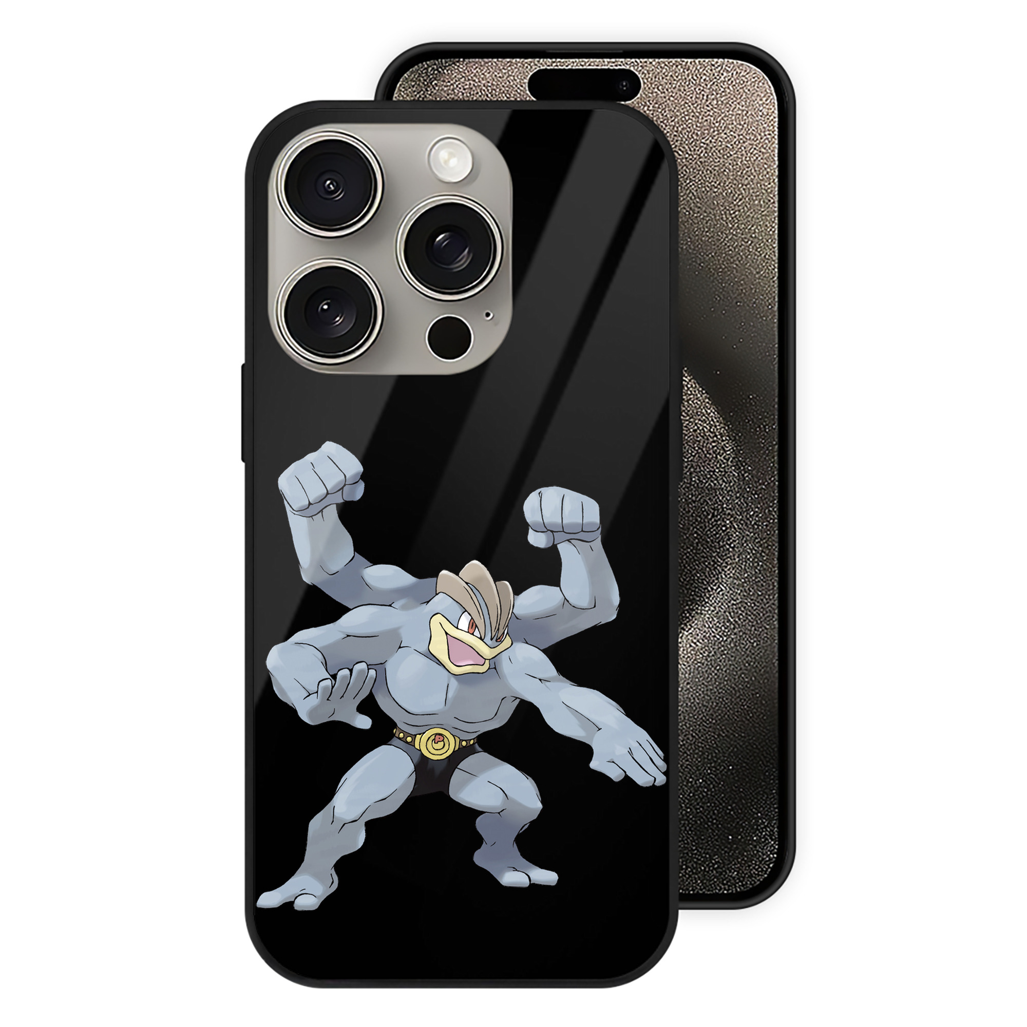 （画像用） ポケットモンスター Pokémon 【iPhone15Pro対応】スマホケース 耐衝撃＆黄変防止 背面ガラス