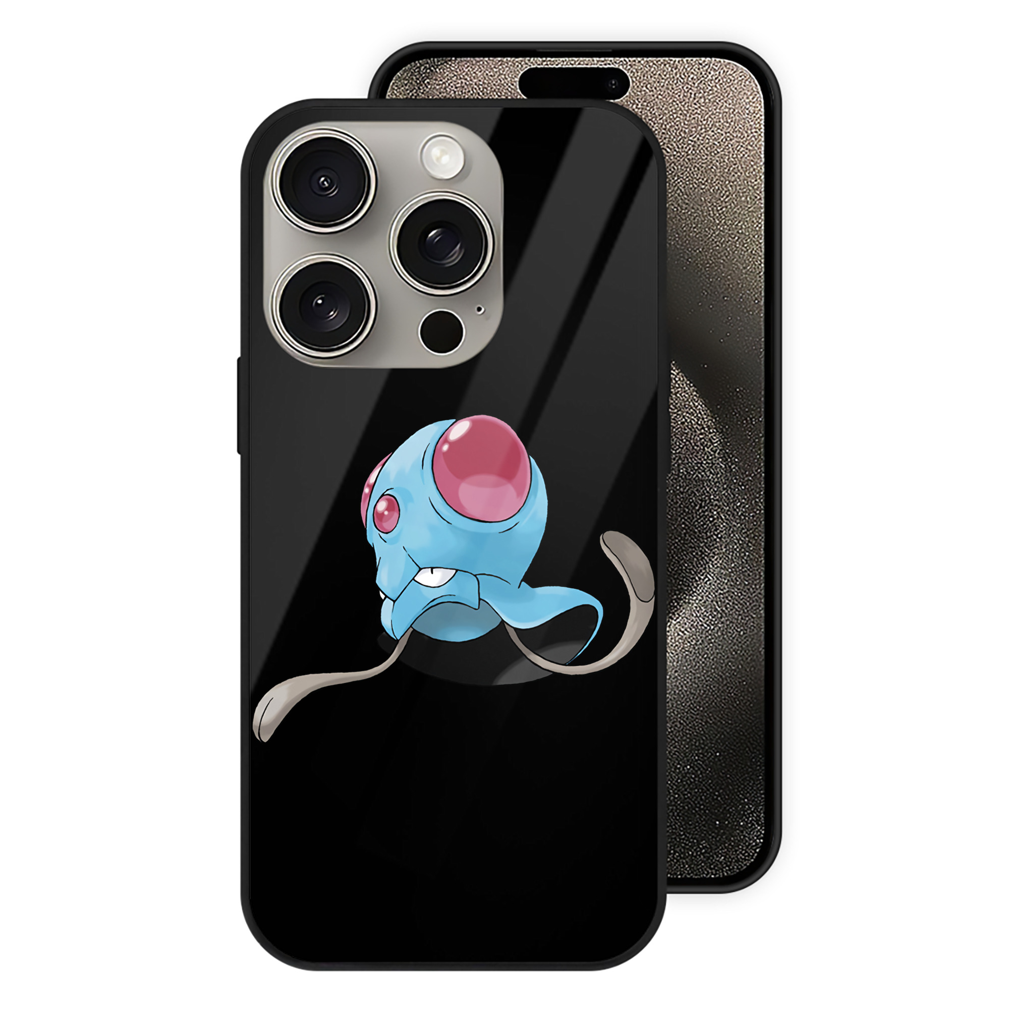 （画像用） ポケットモンスター Pokémon 【iPhone15Pro対応】スマホケース 耐衝撃＆黄変防止 背面ガラス