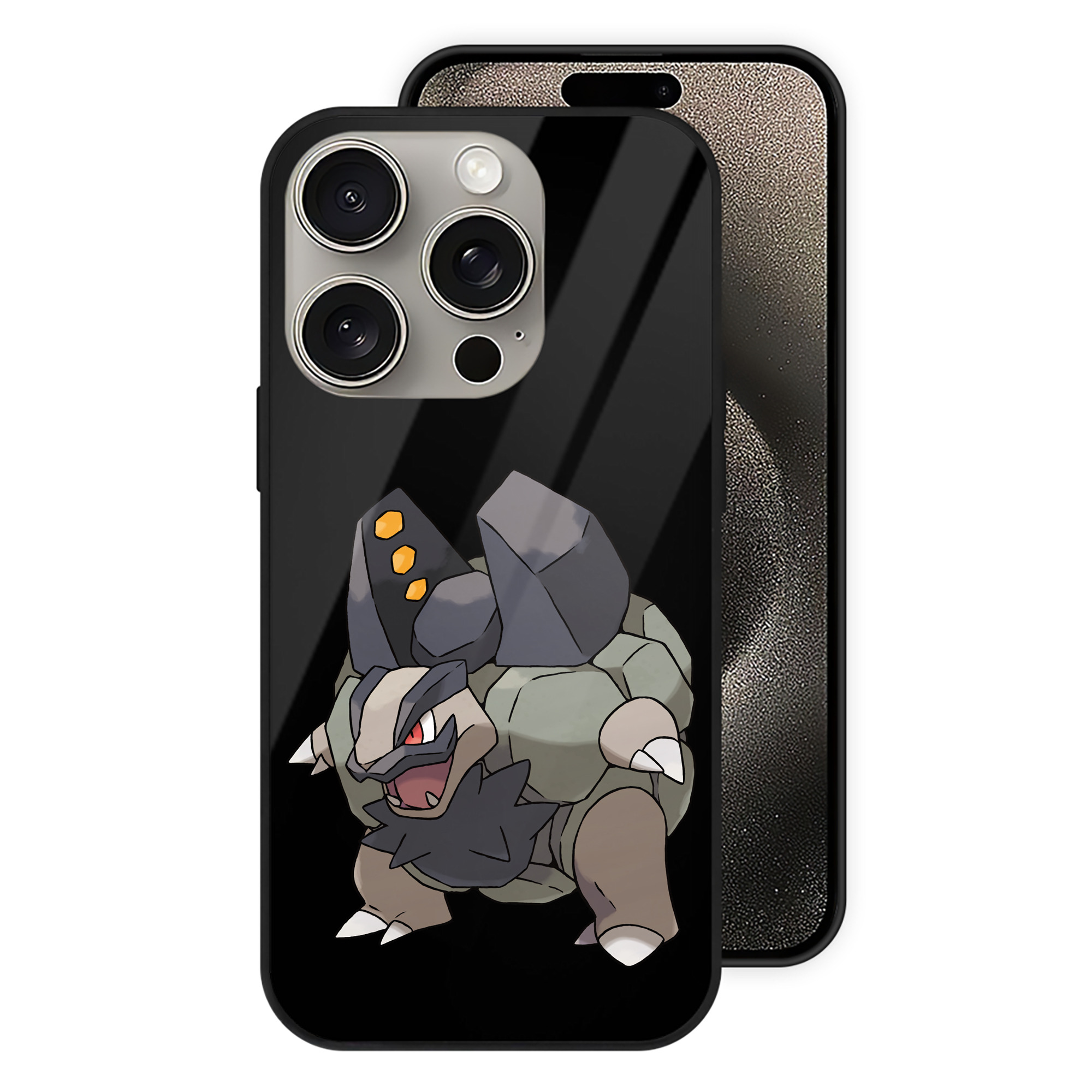 （画像用） ポケットモンスター Pokémon 【iPhone15Pro対応】スマホケース 耐衝撃＆黄変防止 背面ガラス