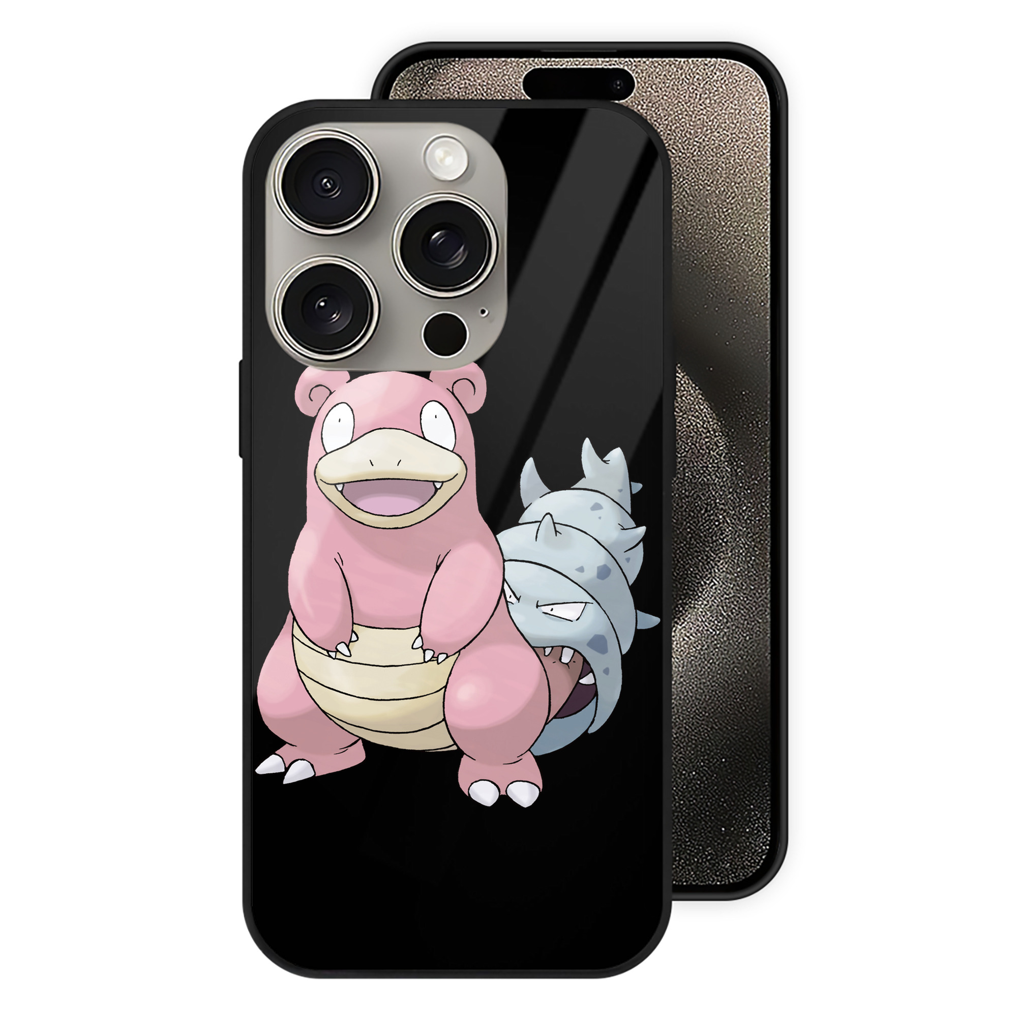 （画像用） ポケットモンスター Pokémon 【iPhone15Pro対応】スマホケース 耐衝撃＆黄変防止 背面ガラス