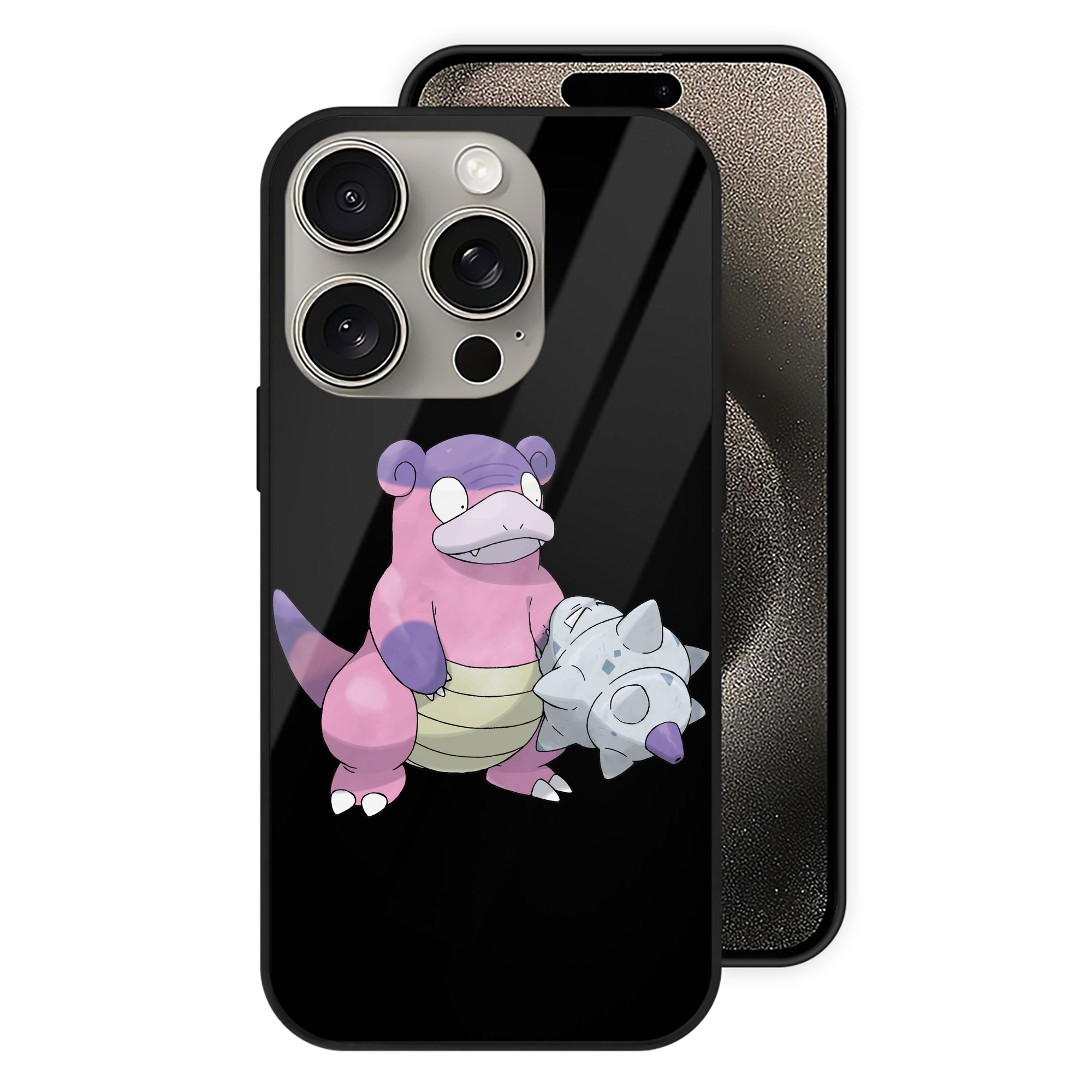 （画像用） ポケットモンスター Pokémon 【iPhone15Pro対応】スマホケース 耐衝撃＆黄変防止 背面ガラス