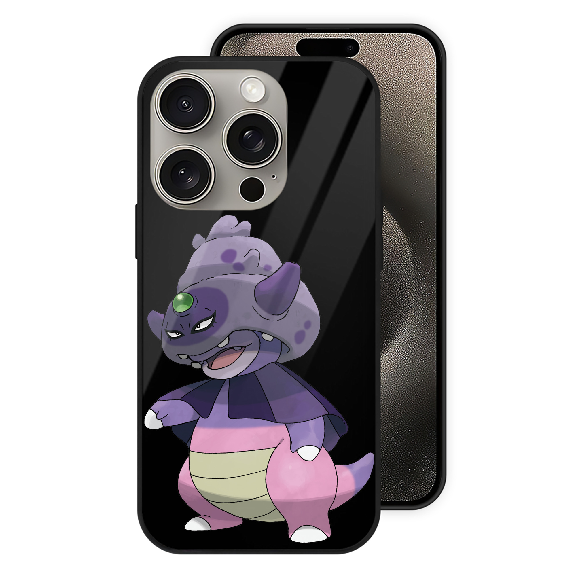 （画像用） ポケットモンスター Pokémon 【iPhone15Pro対応】スマホケース 耐衝撃＆黄変防止 背面ガラス