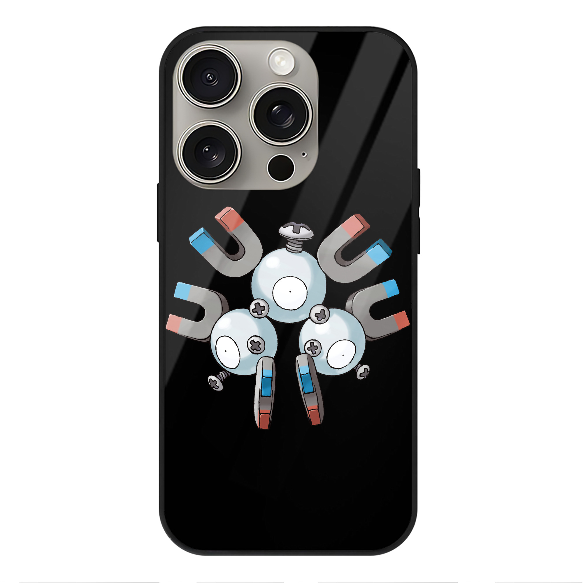 （画像用） ポケットモンスター Pokémon 【iPhone15Pro対応】スマホケース 耐衝撃＆黄変防止 背面ガラス