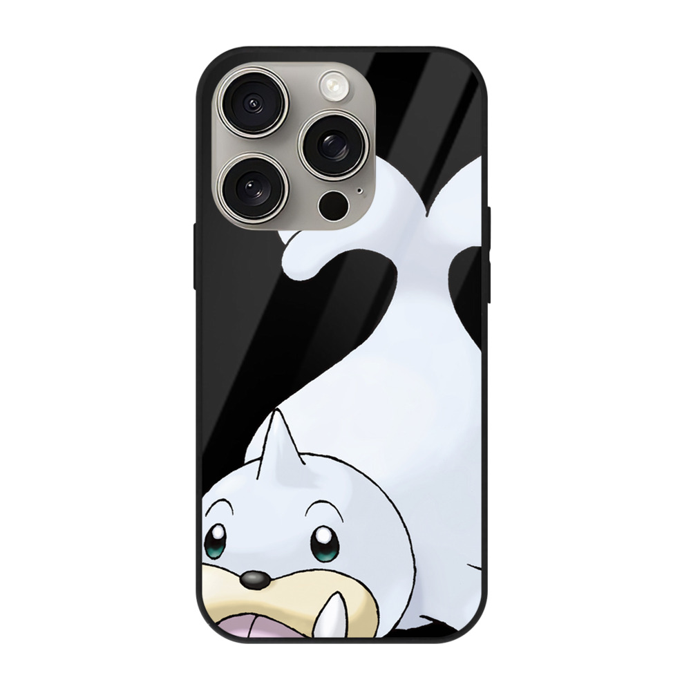 （画像用） ポケットモンスター Pokémon 【iPhone15Pro対応】スマホケース 耐衝撃＆黄変防止 背面ガラス