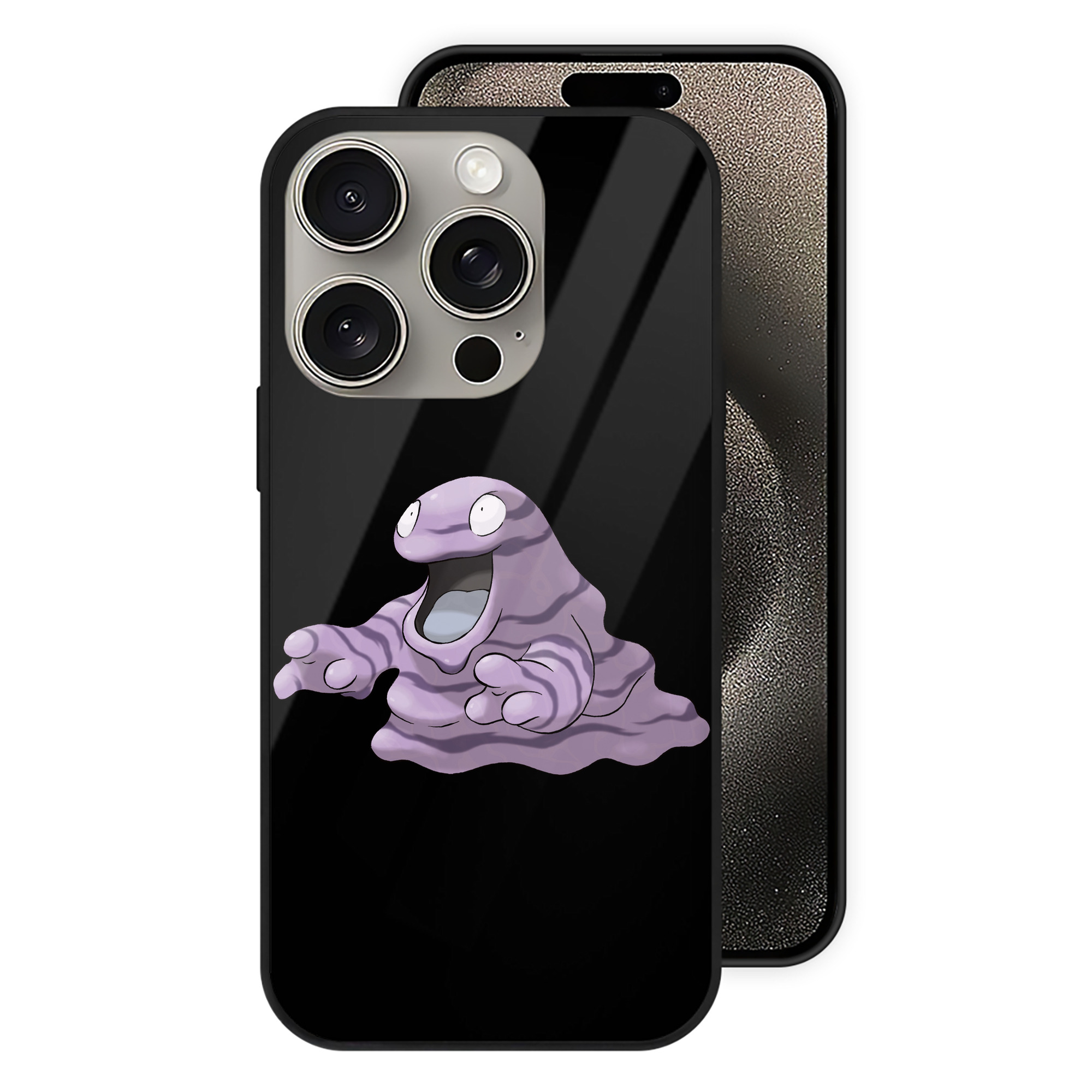 （画像用） ポケットモンスター Pokémon 【iPhone15Pro対応】スマホケース 耐衝撃＆黄変防止 背面ガラス