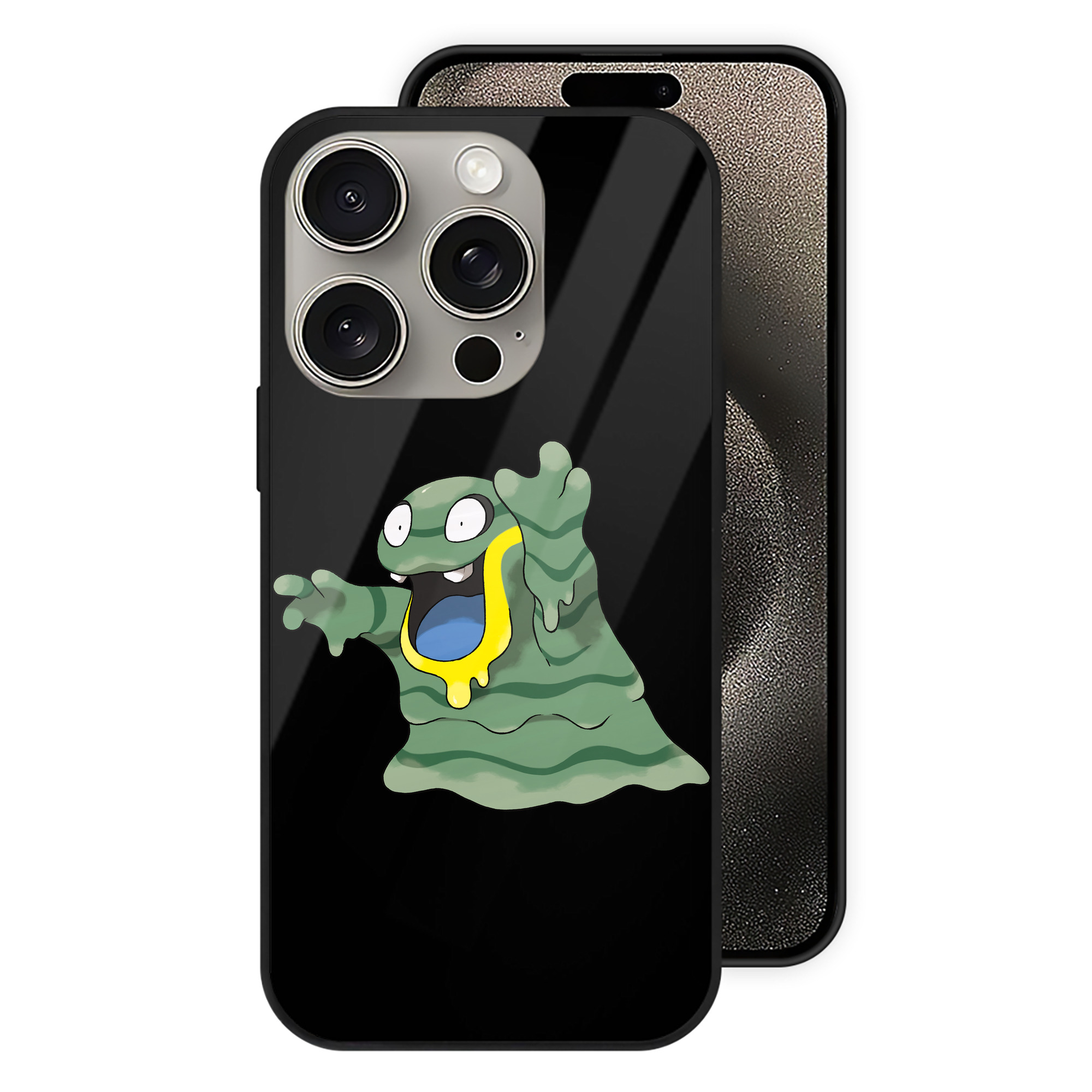 （画像用） ポケットモンスター Pokémon 【iPhone15Pro対応】スマホケース 耐衝撃＆黄変防止 背面ガラス