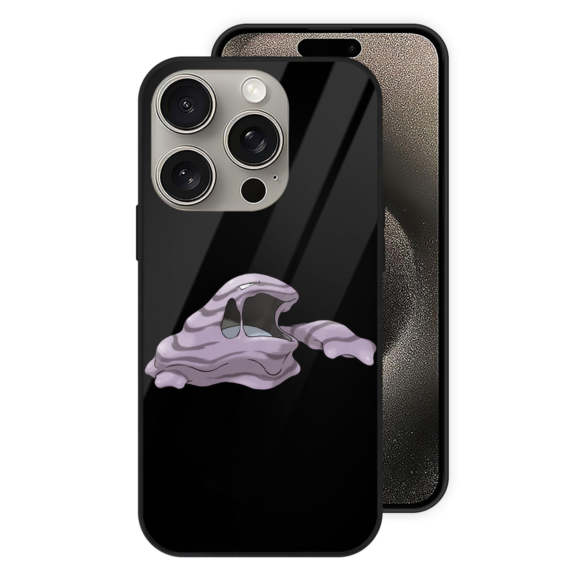 （画像用） ポケットモンスター Pokémon 【iPhone15Pro対応】スマホケース 耐衝撃＆黄変防止 背面ガラス