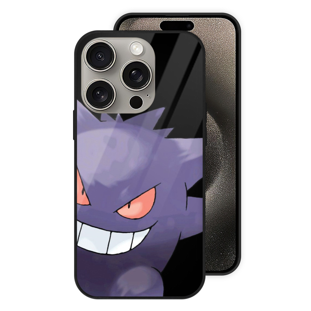 （画像用） ポケットモンスター Pokémon 【iPhone15Pro対応】スマホケース 耐衝撃＆黄変防止 背面ガラス